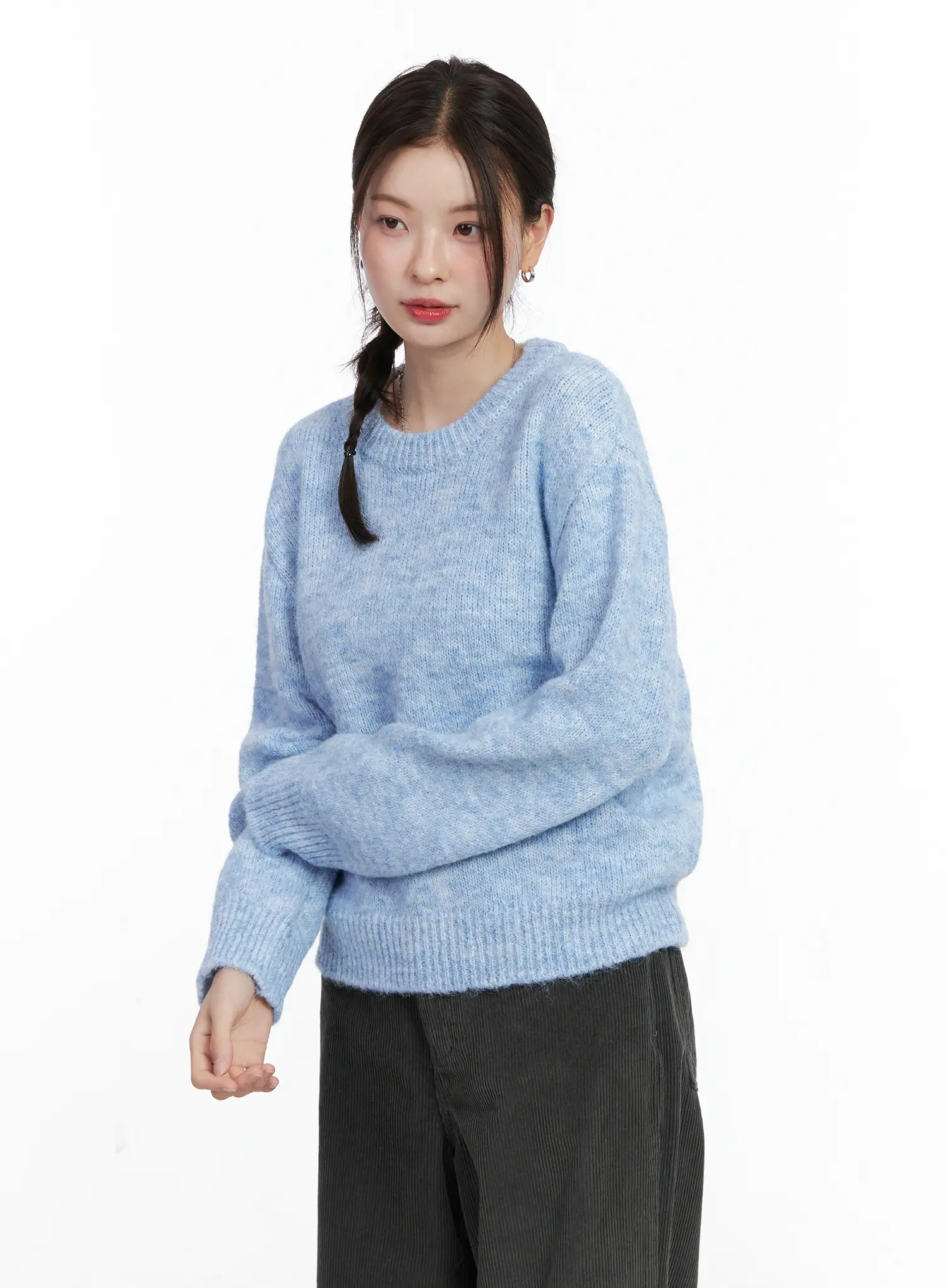 Vintage Round Neck Knit Sweater CN518 - Image 9