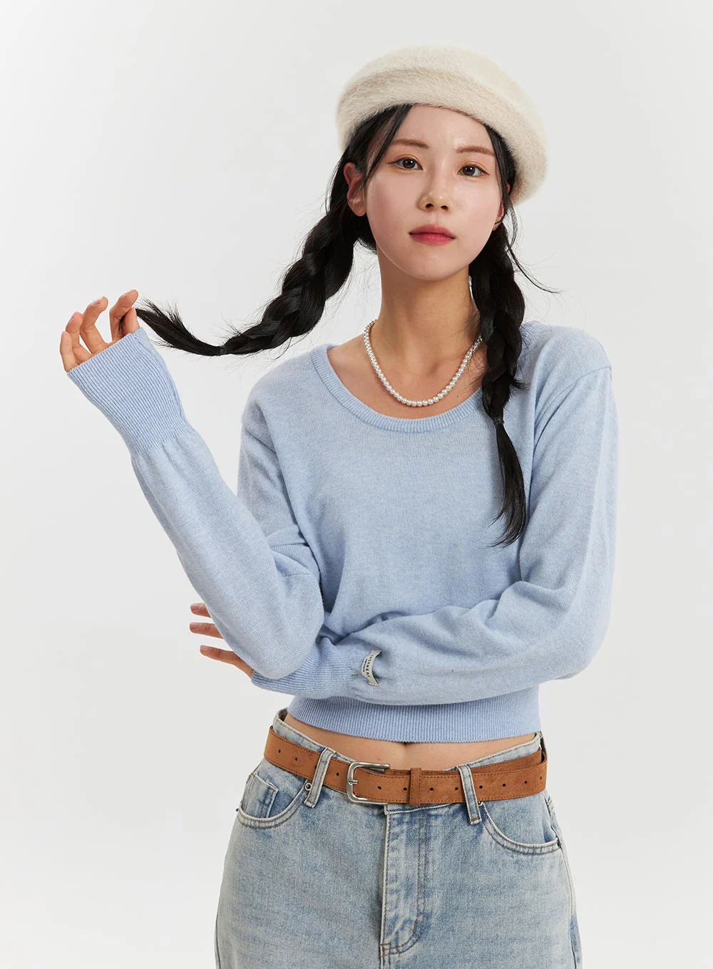 Vintage Suede Belt CD322 - Image 5