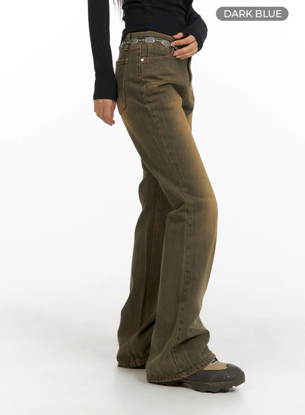 Vintage Washed Flared Jeans CM411 - Image 6
