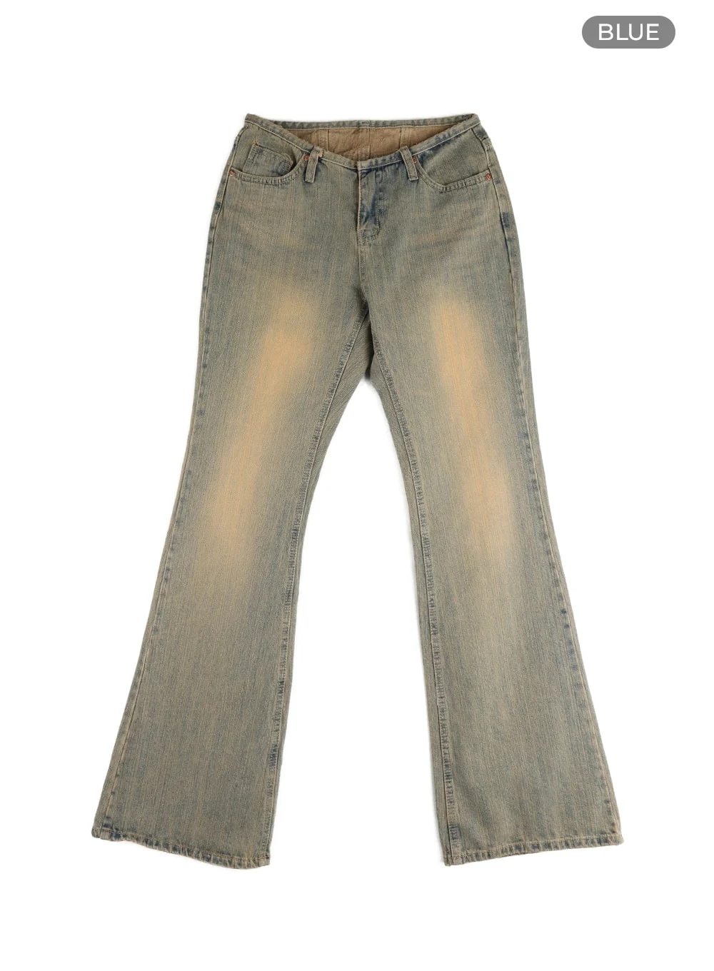 Vintage Washed Flared Jeans CM411 - Image 7