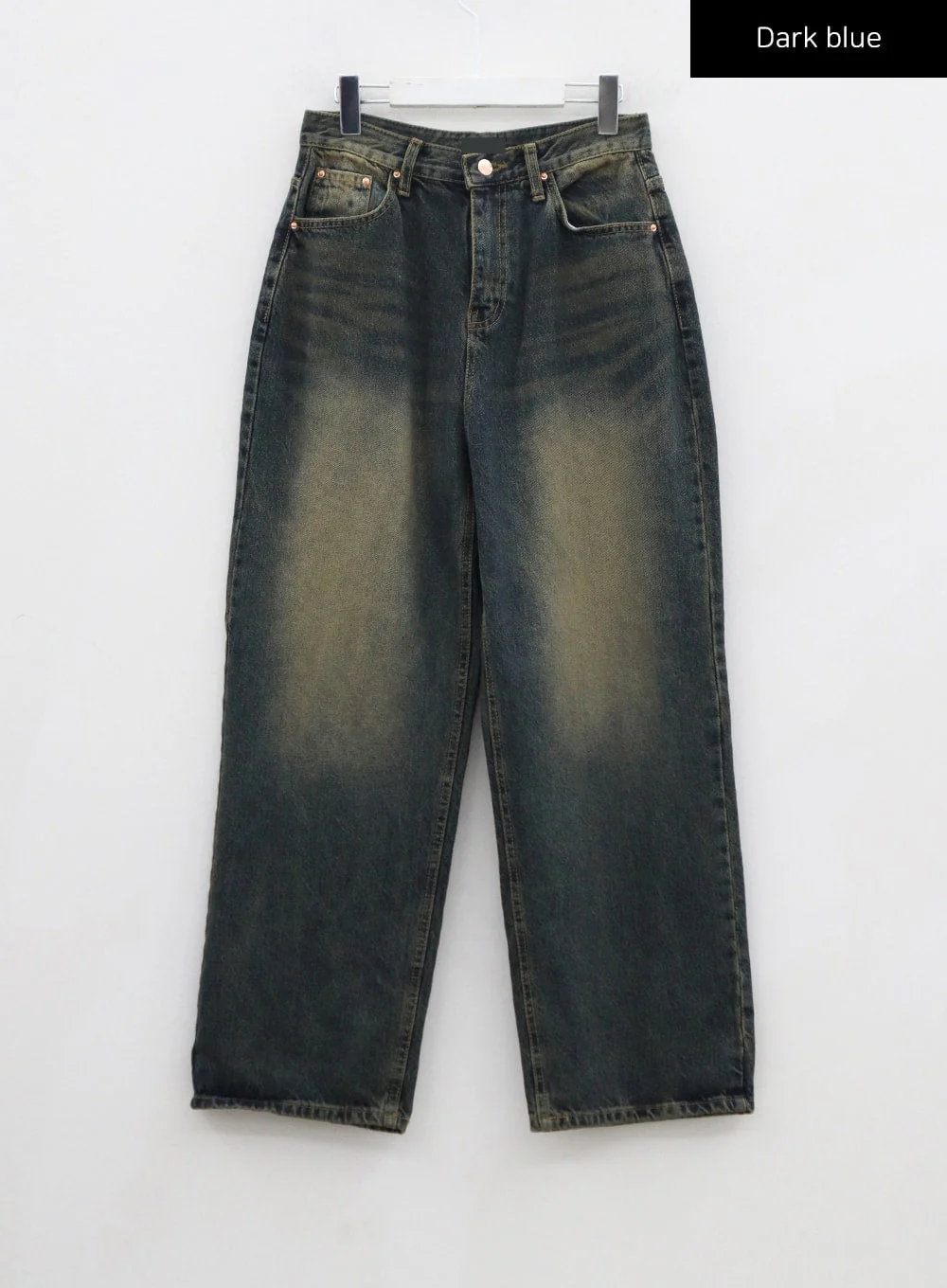 Vintage Washing Wide Leg Denim Pants CN14 - Image 14