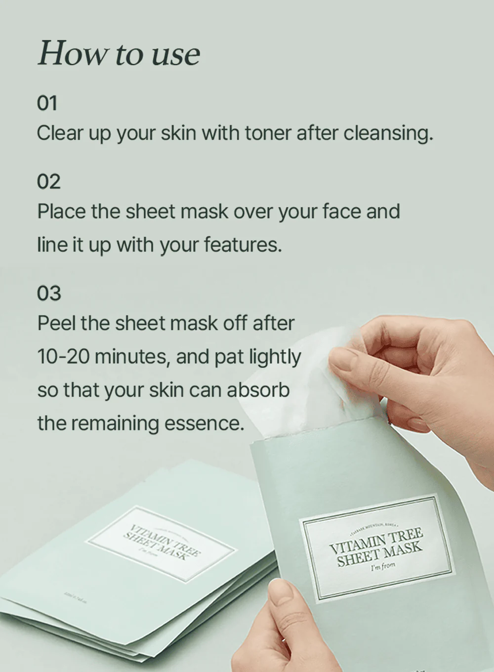 Vitamin Tree Sheet Mask (22ml / 1ea) - Image 10