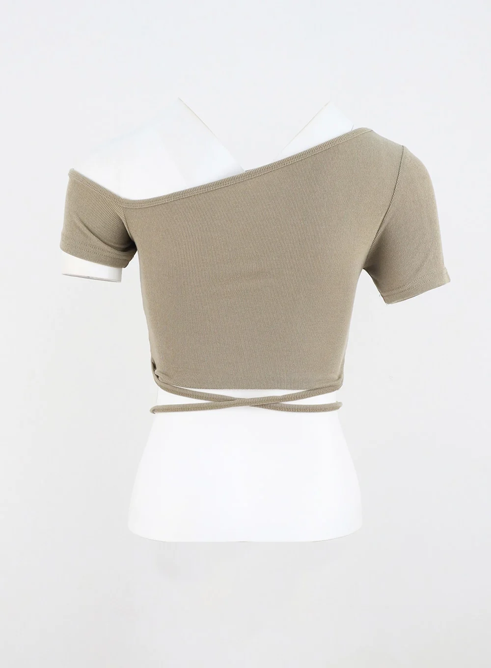 Waist Strap Cropped Tee CU326 - Image 16