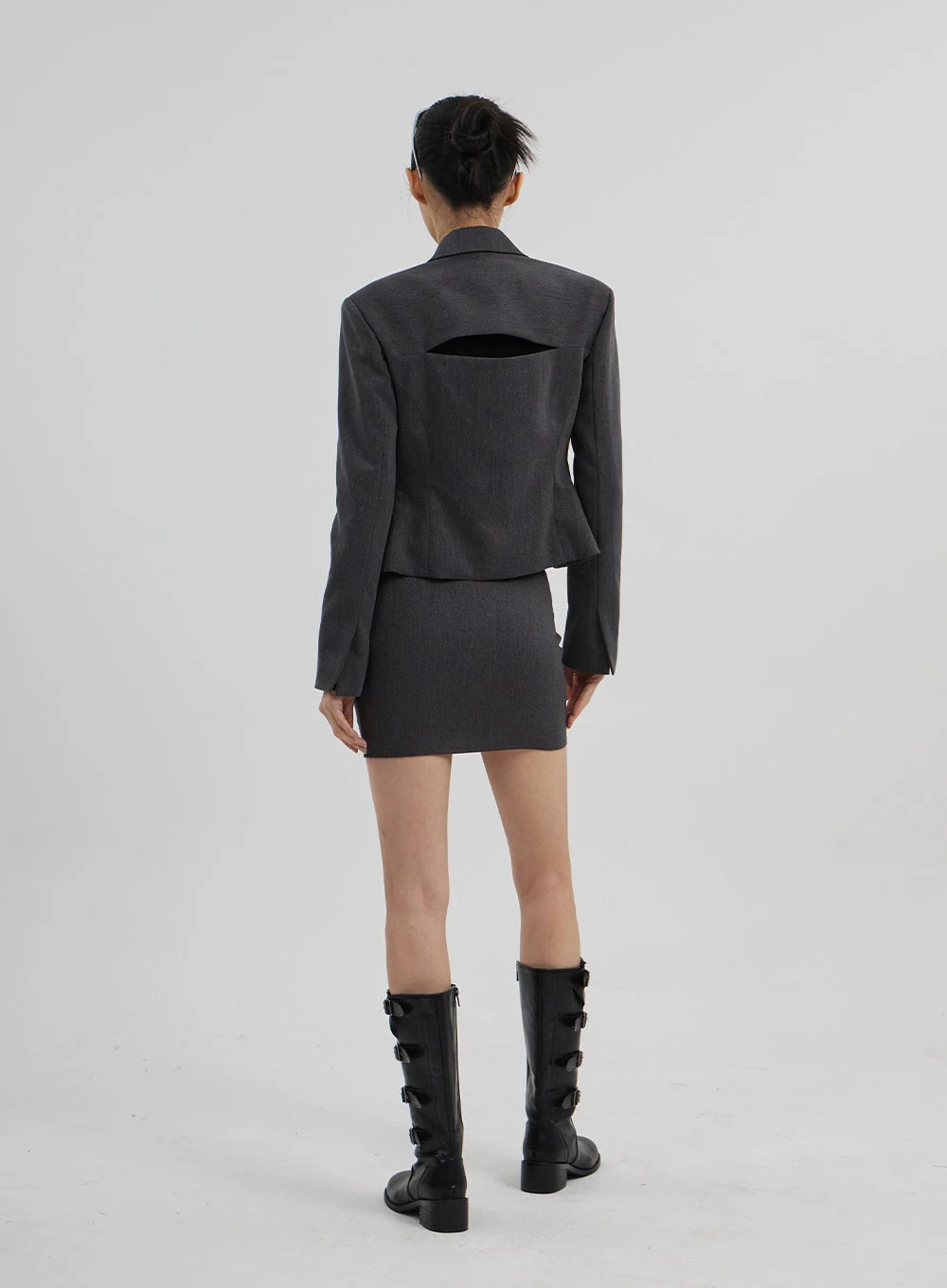 Waist Strap Mini Skirt CF309 - Image 12