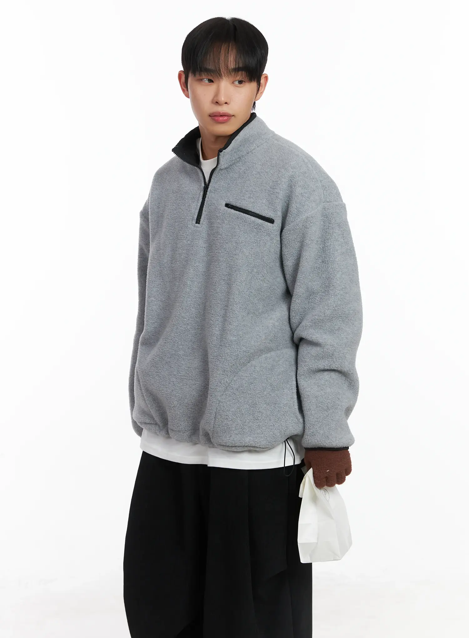 Warm Fleece Quarterzip ID515 - Image 8