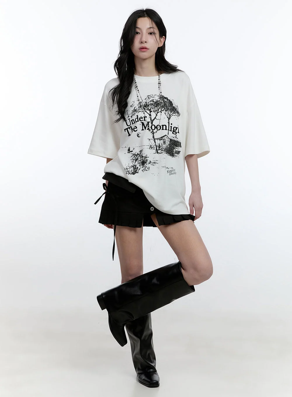 Warm Graphic Oversized T-Shirt CJ520 - Image 2