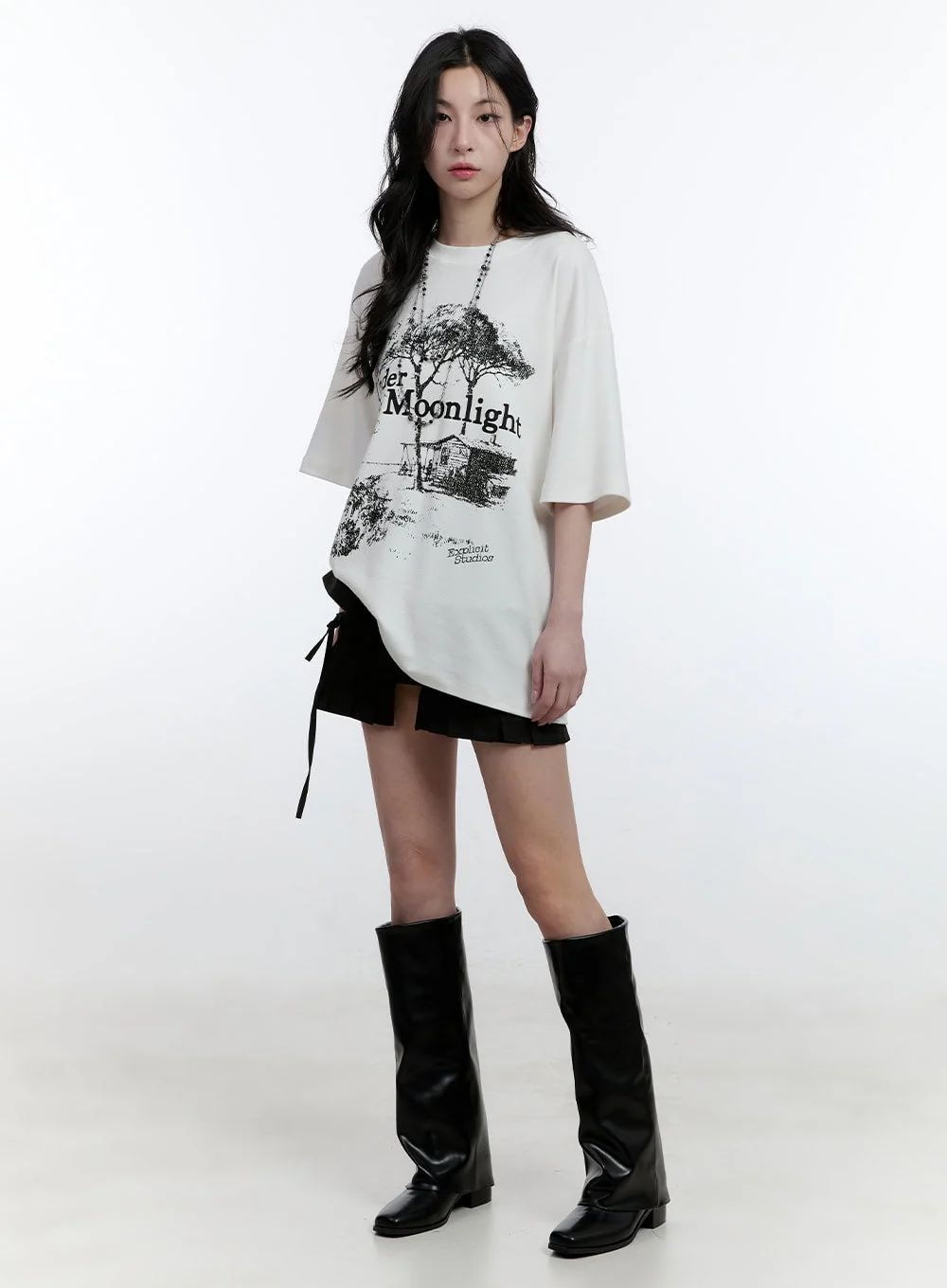 Warm Graphic Oversized T-Shirt CJ520 - Image 5