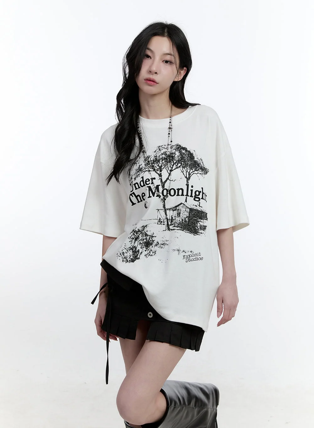 Warm Graphic Oversized T-Shirt CJ520 - Image 8