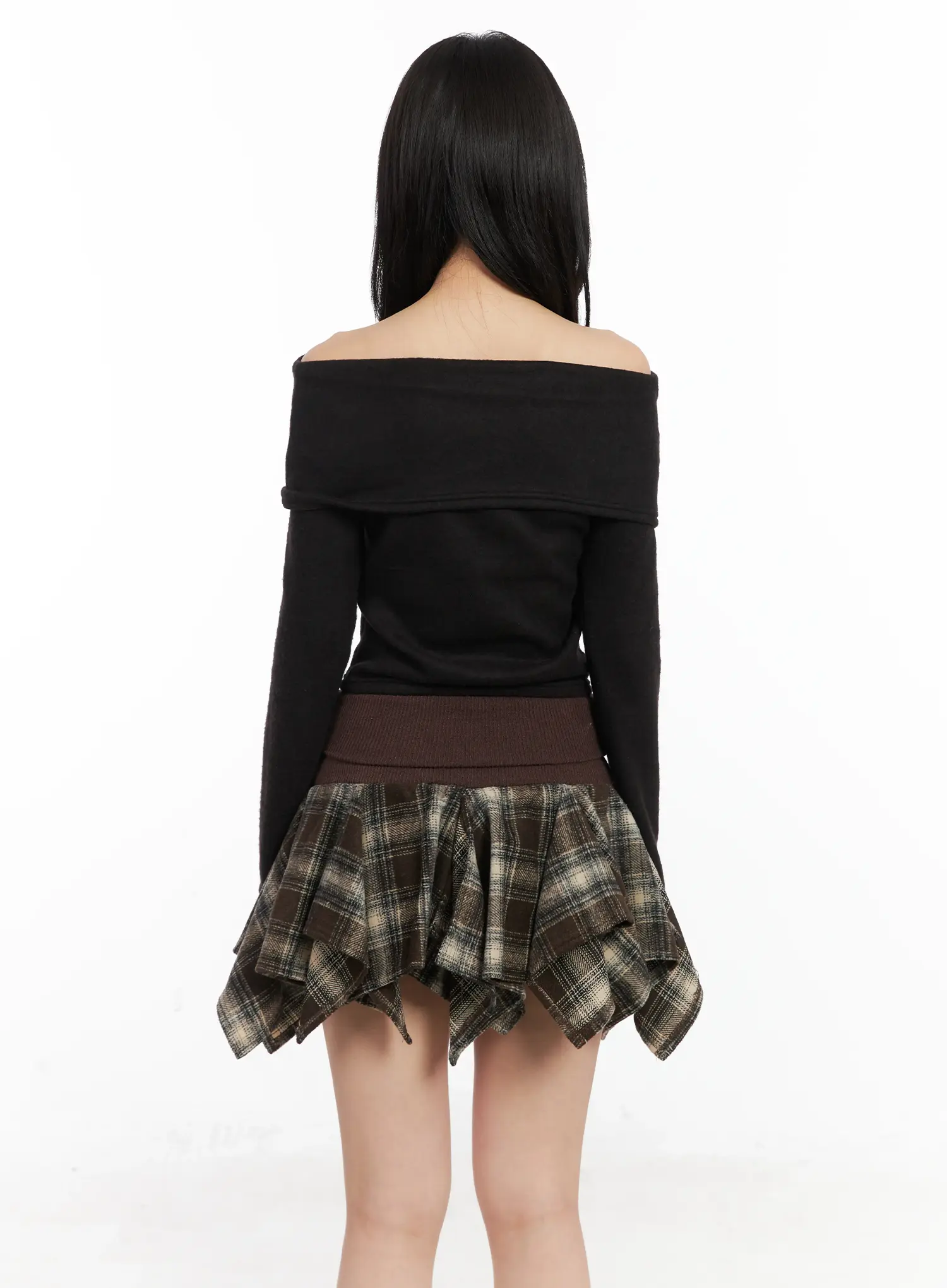 Warm Off-Shoulder Crop Top CN528 - Image 7
