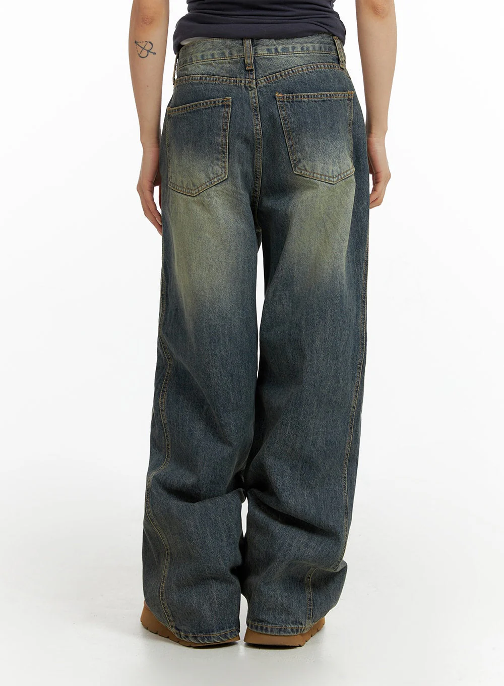 Washed Baggy Jeans CF416 - Image 3