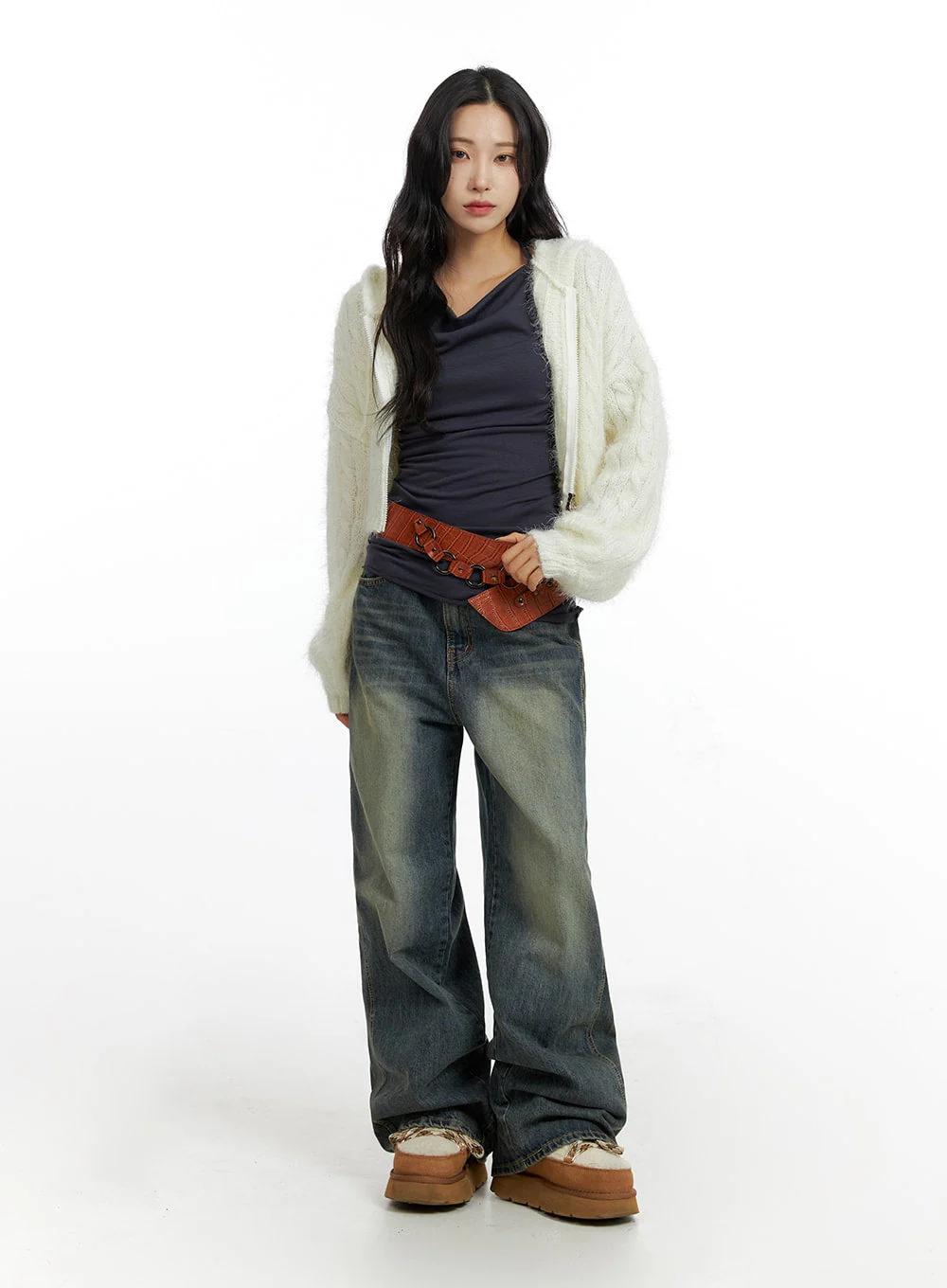 Washed Baggy Jeans CF416 - Image 4
