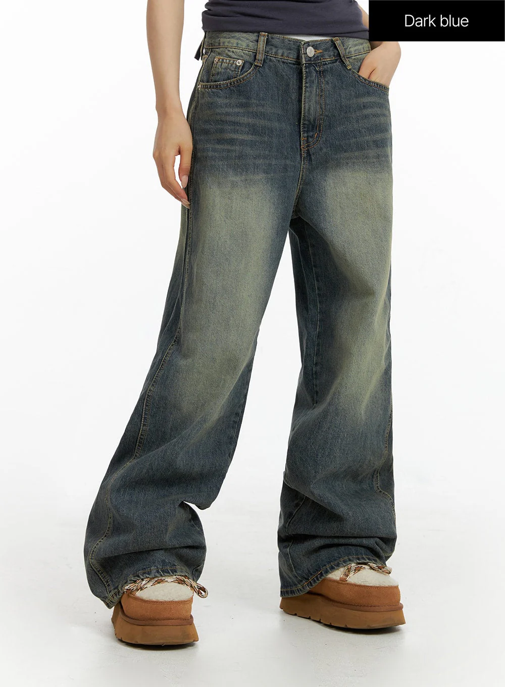Washed Baggy Jeans CF416 - Image 5