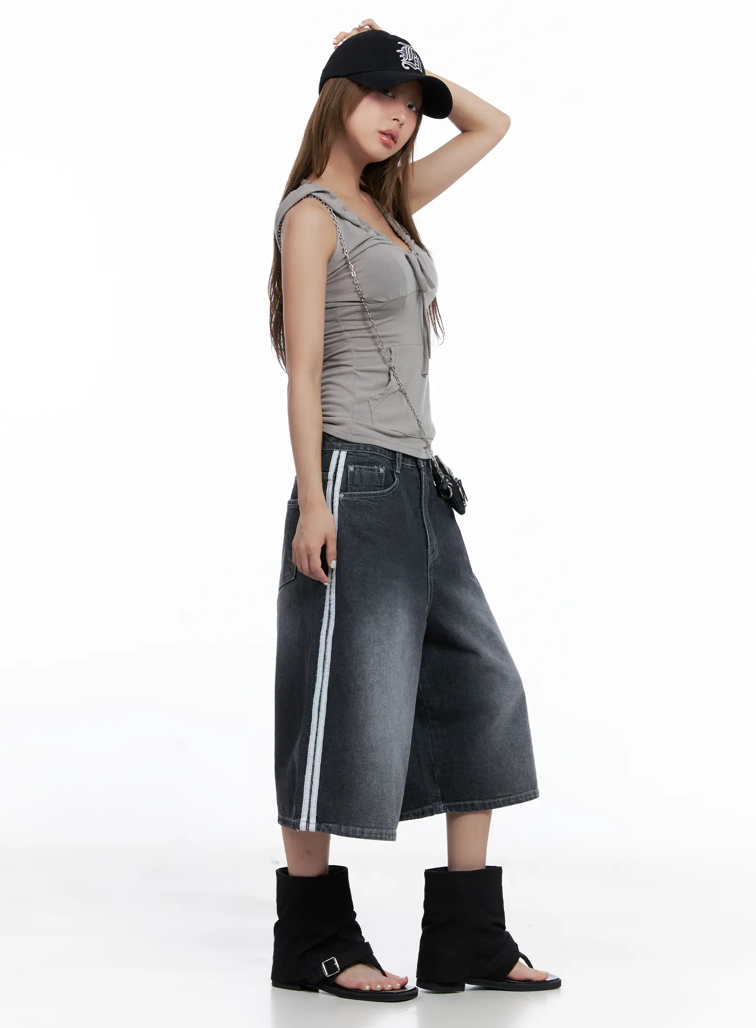 Washed Casual Jorts CL510 - Image 11