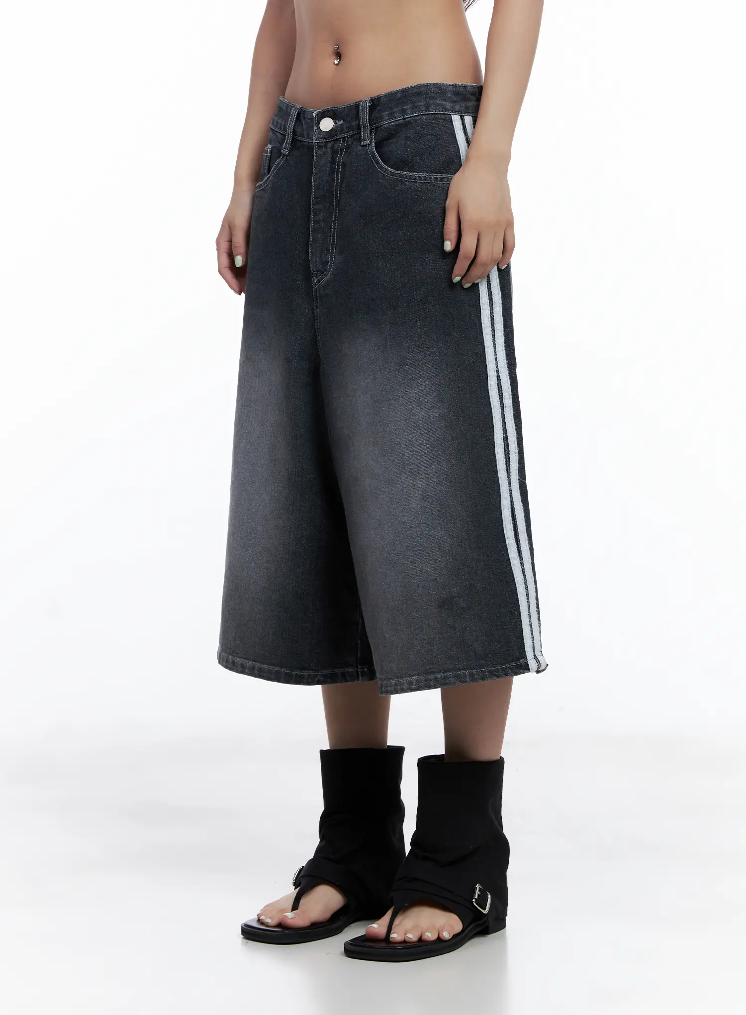 Washed Casual Jorts CL510 - Image 12