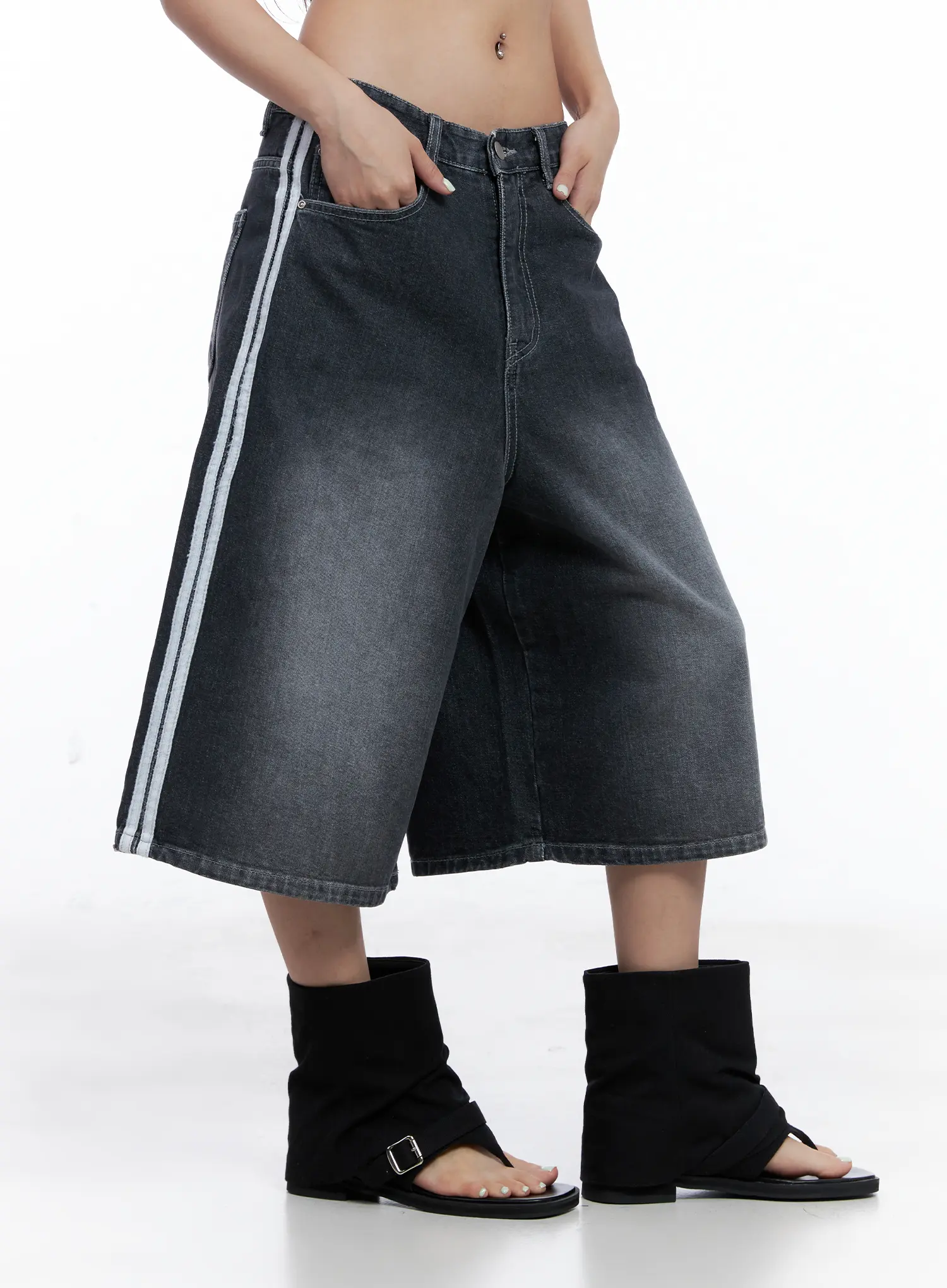 Washed Casual Jorts CL510 - Image 7
