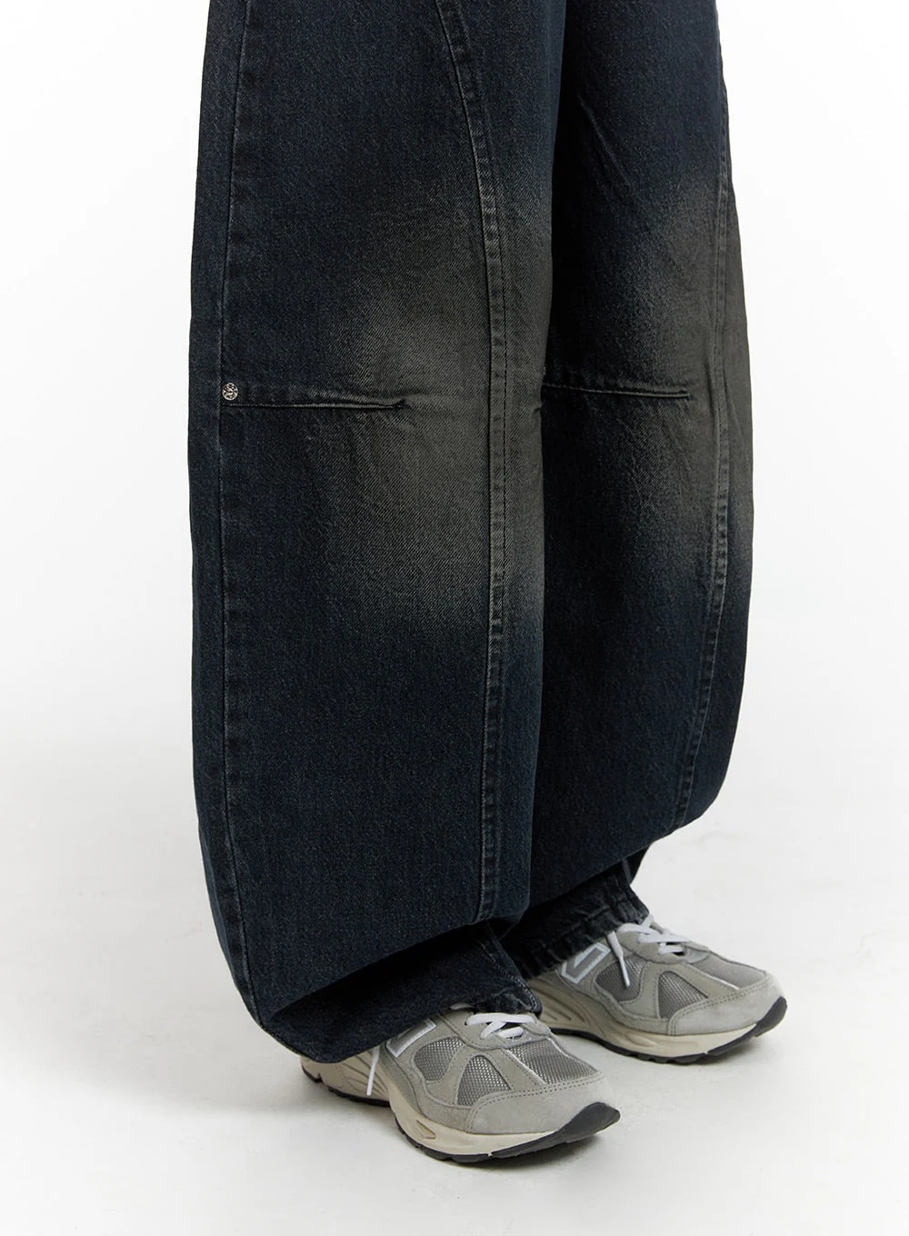 Washed Denim Baggy Jeans CF422 - Image 4
