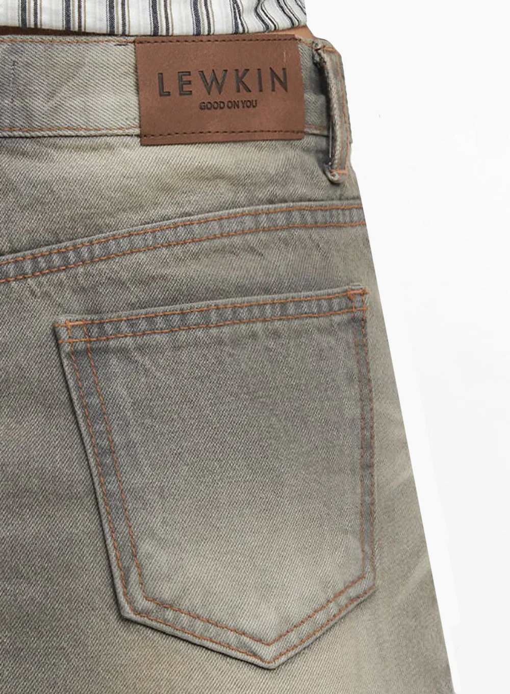 Washed Denim Mini Skirt IM528 - Image 6