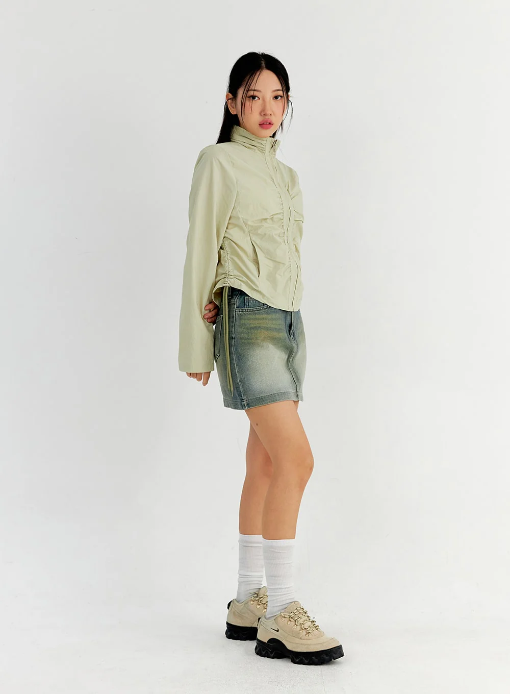 Washed Denim Mini Skort CO327 - Image 8