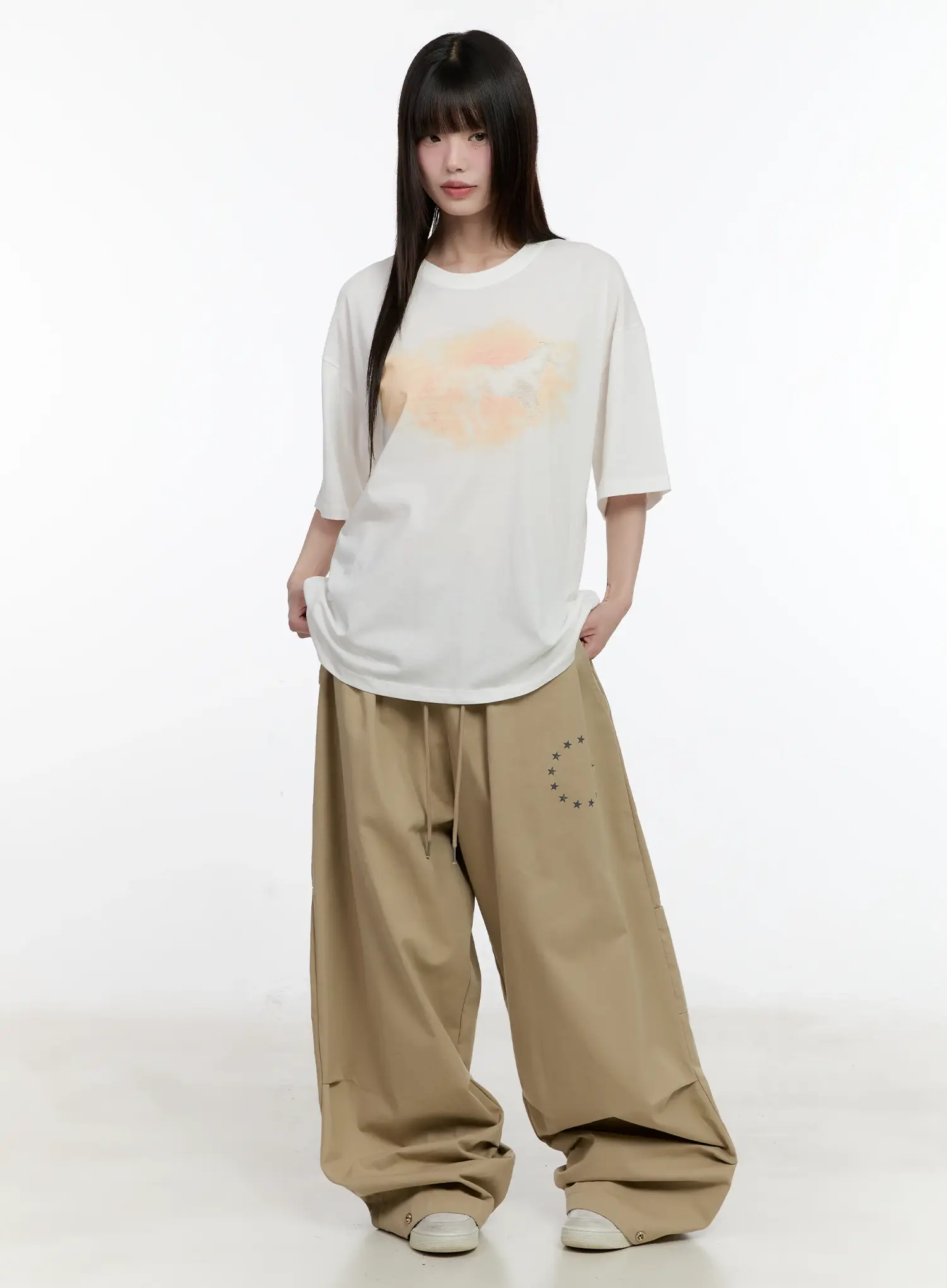 Washed Graphic Oversized Tee CL504 - Image 4