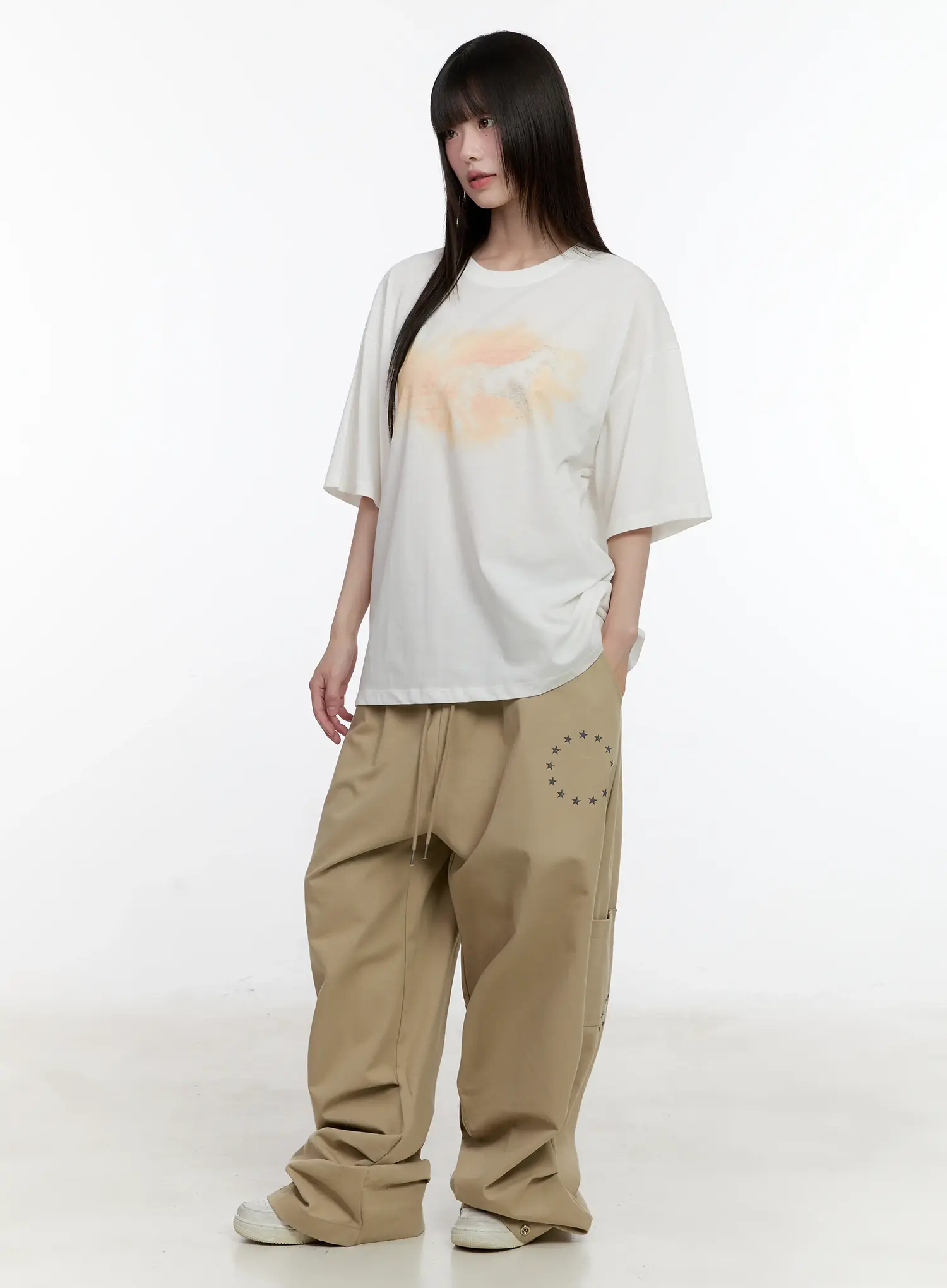 Washed Graphic Oversized Tee CL504 - Image 6