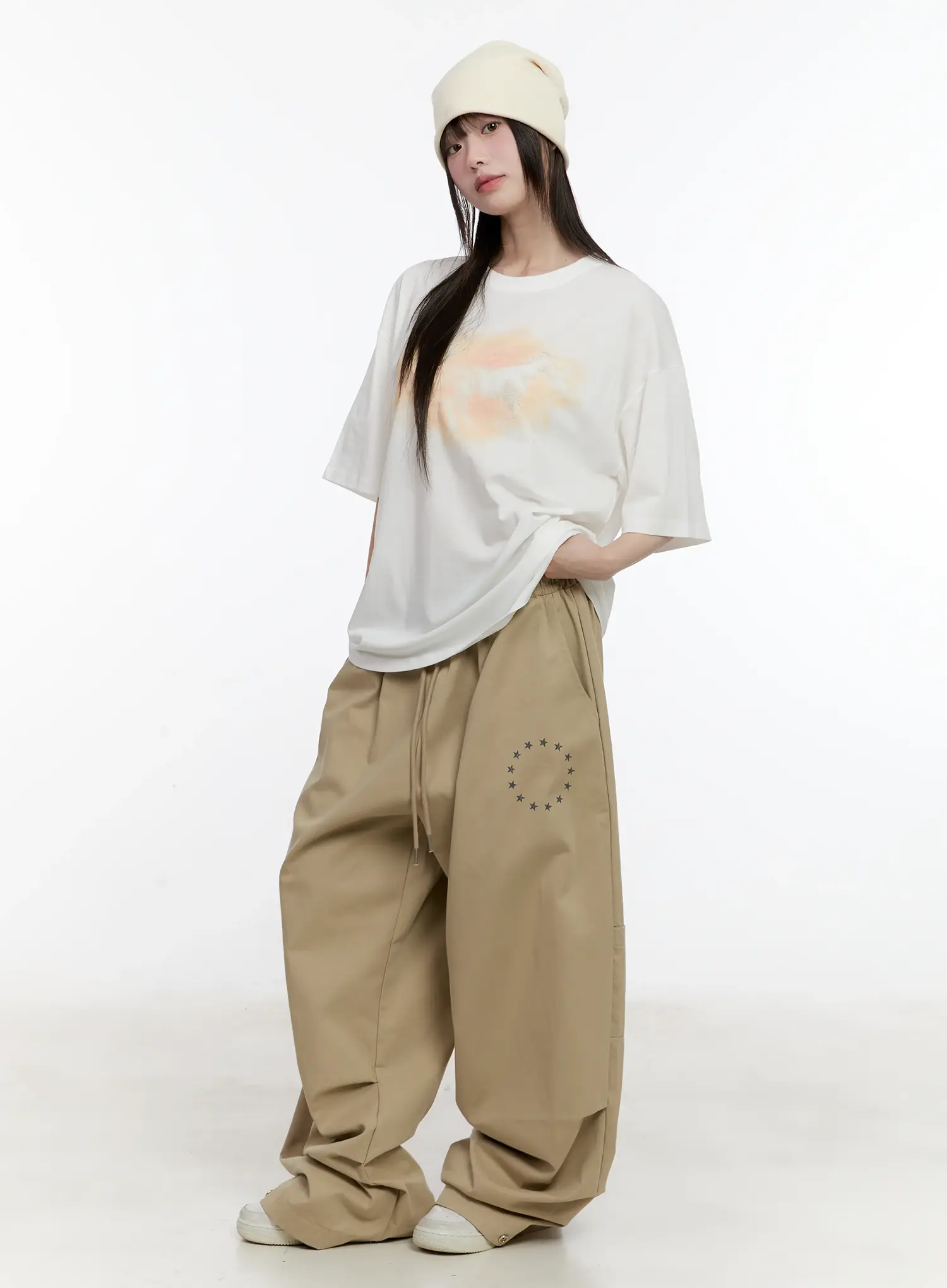 Washed Graphic Oversized Tee CL504 - Image 9