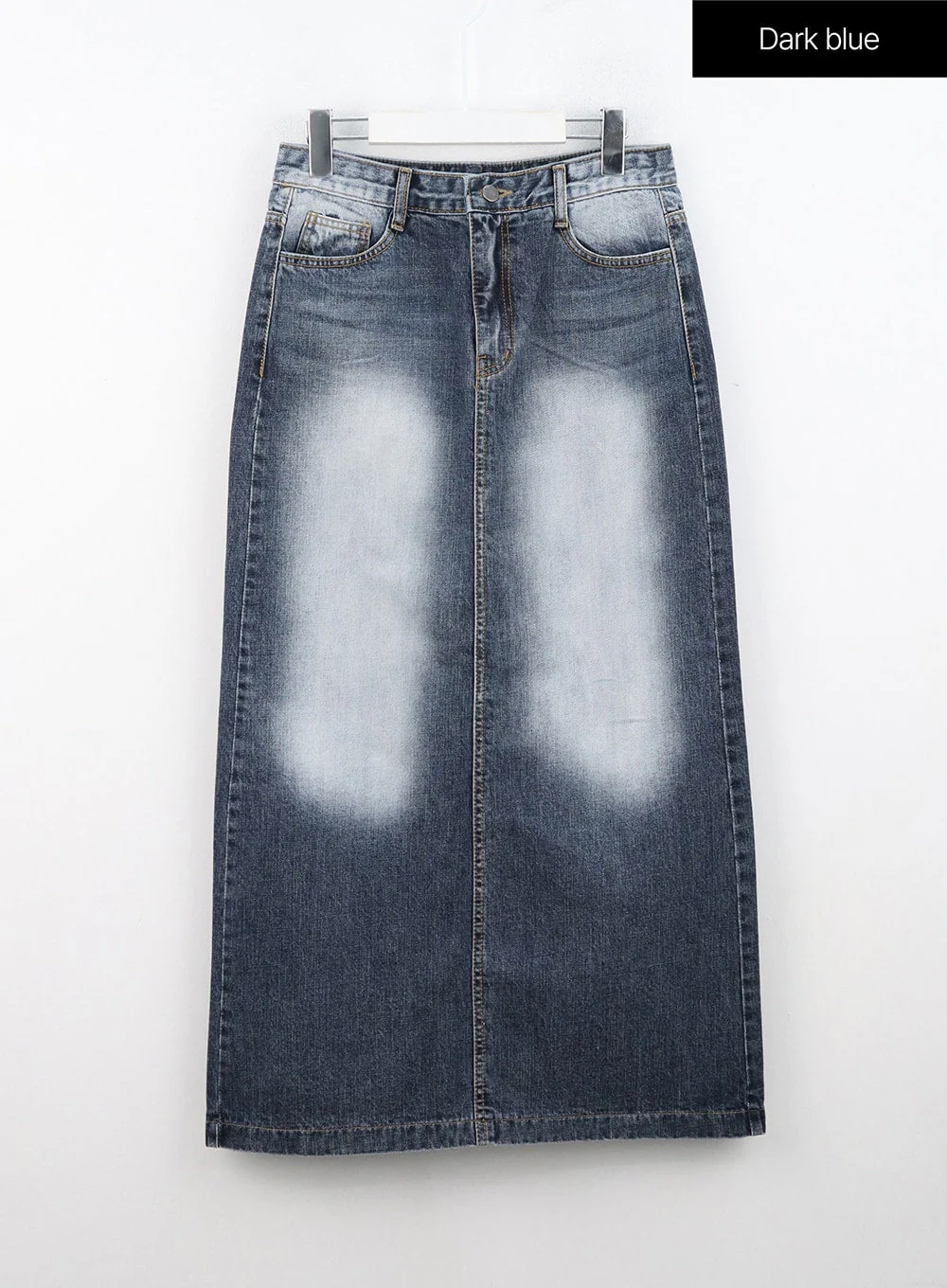 Washed Maxi Denim Skirt IN314 - Image 11