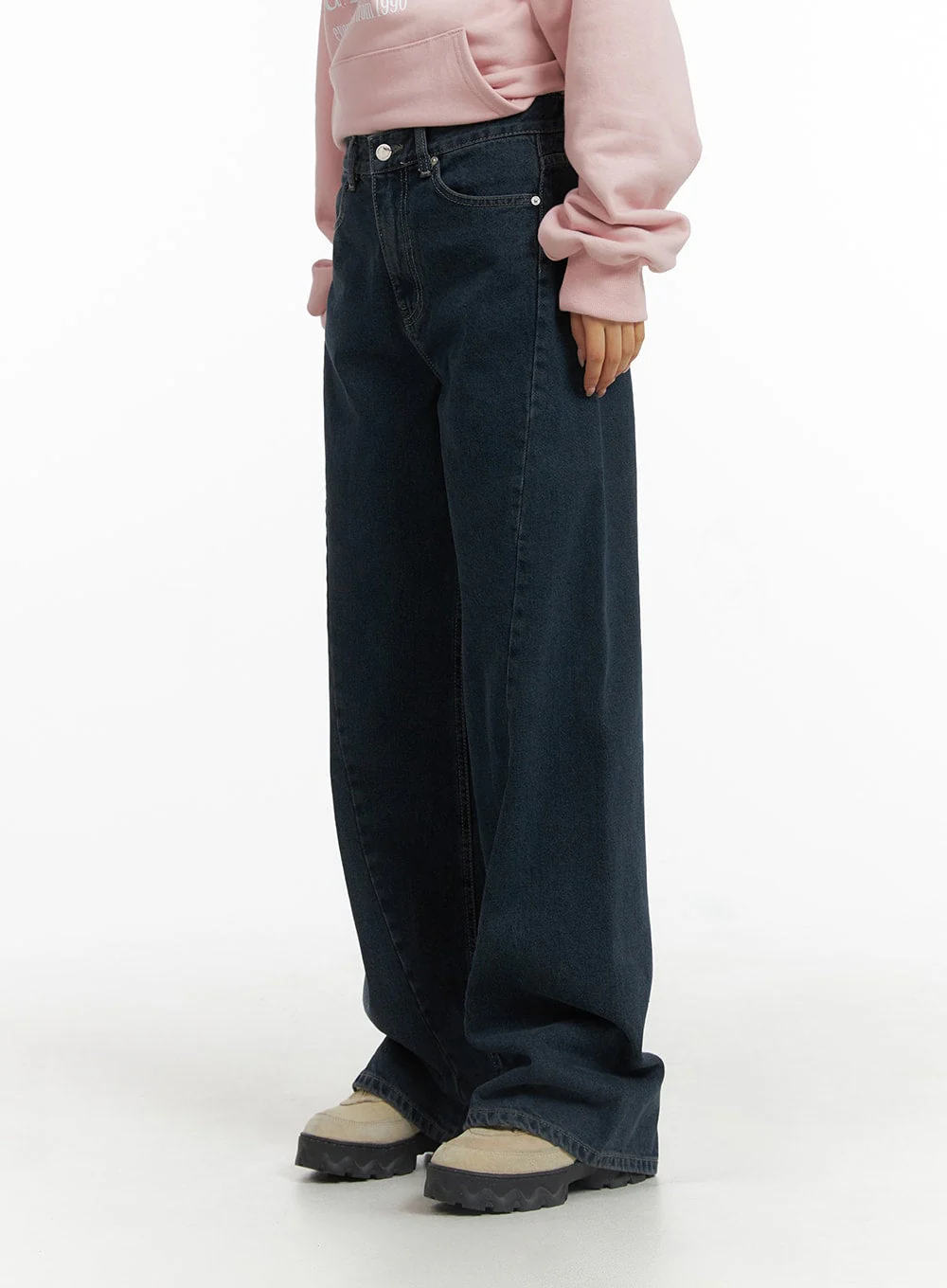 Washed Wide Leg Jeans CJ429 - Image 2