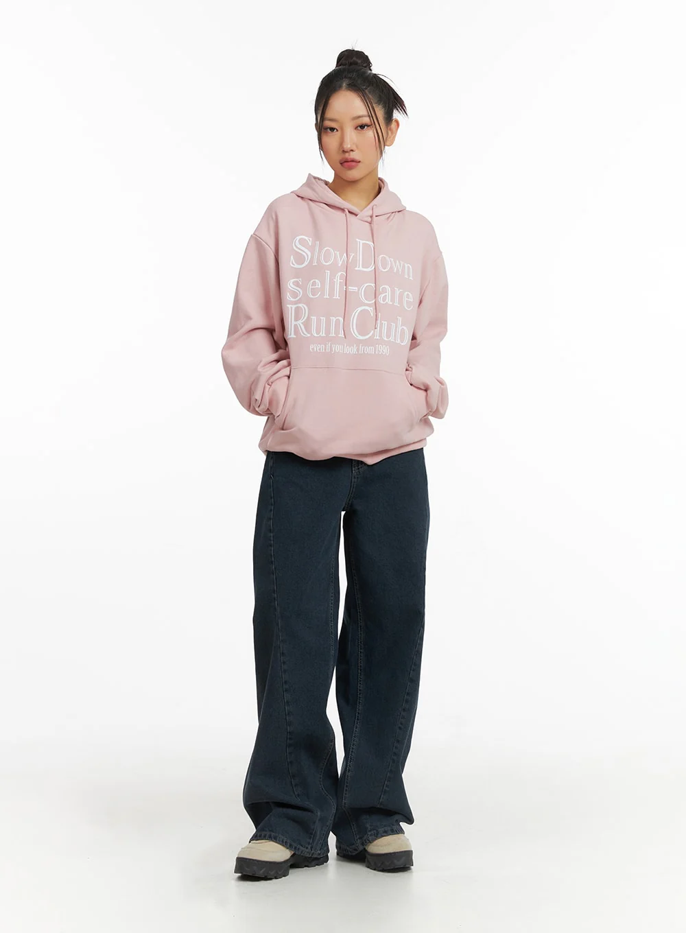 Washed Wide Leg Jeans CJ429 - Image 3