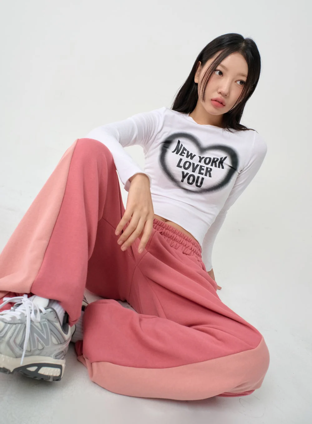 Wave New York Crop Long Sleeve T-Shirt IS06 - Image 11