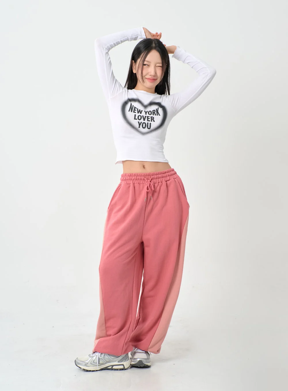 Wave New York Crop Long Sleeve T-Shirt IS06 - Image 8