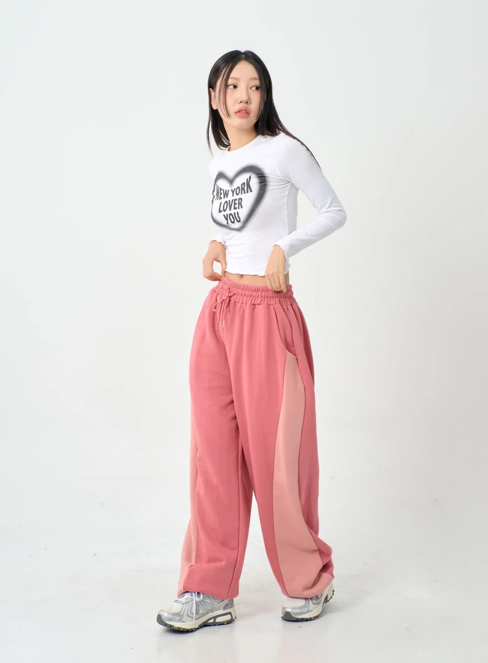 Wave New York Crop Long Sleeve T-Shirt IS06 - Image 9