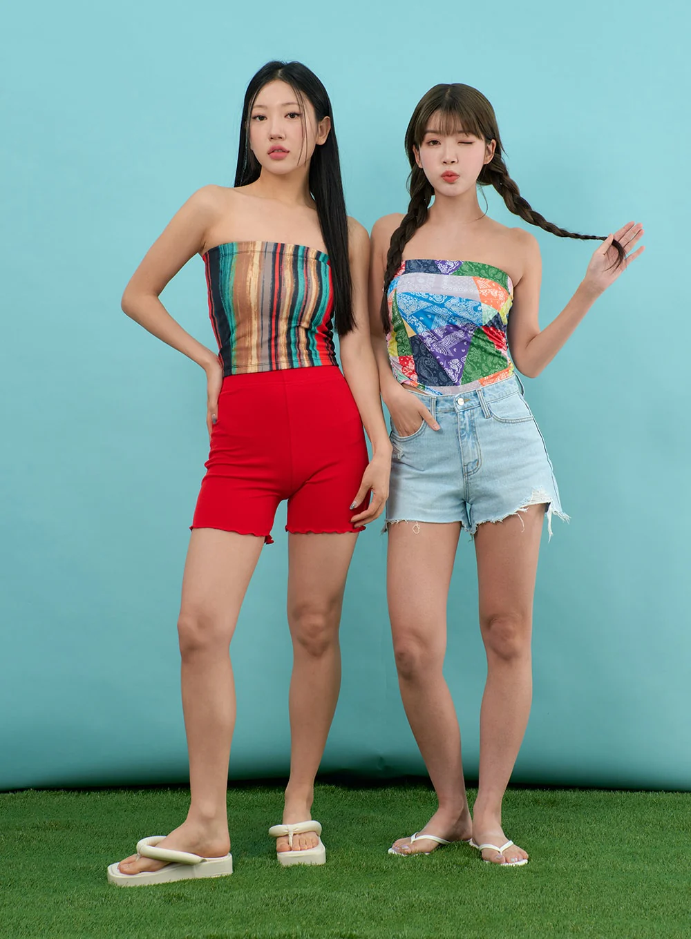 Wavy Biker Shorts BY303 - Image 5