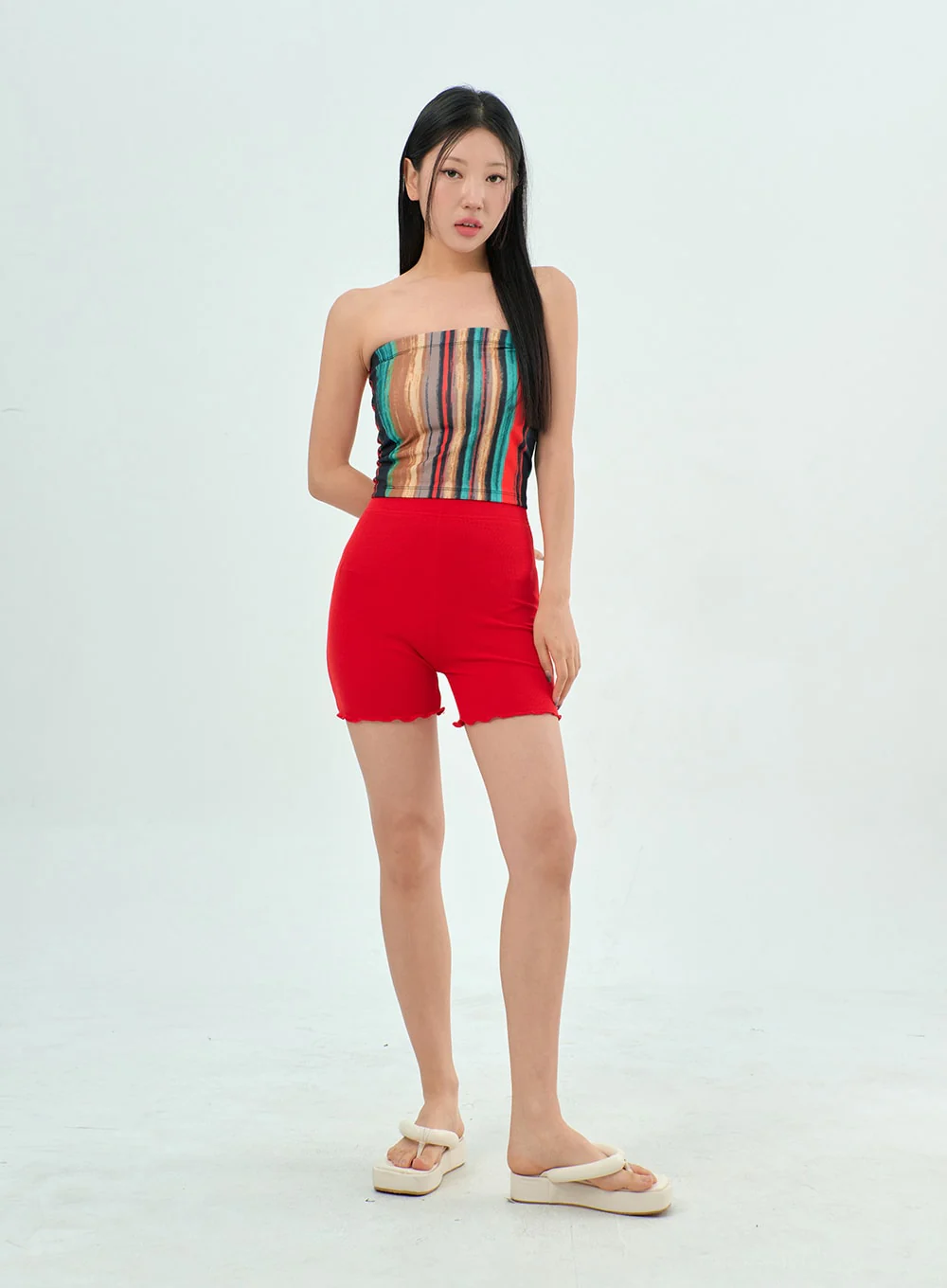 Wavy Biker Shorts BY303 - Image 7