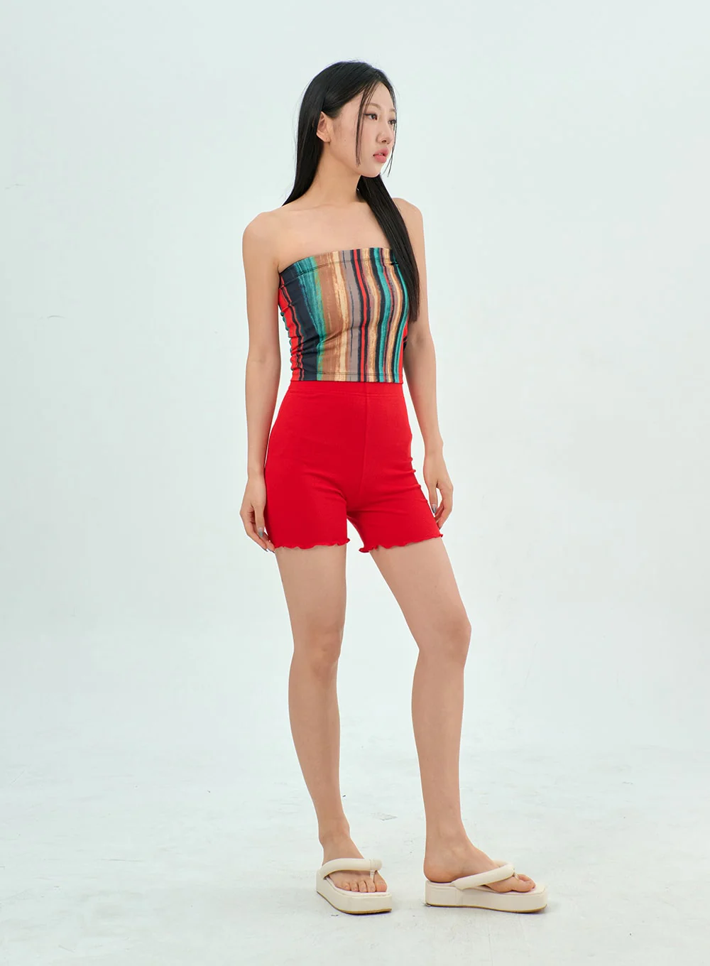 Wavy Biker Shorts BY303 - Image 8