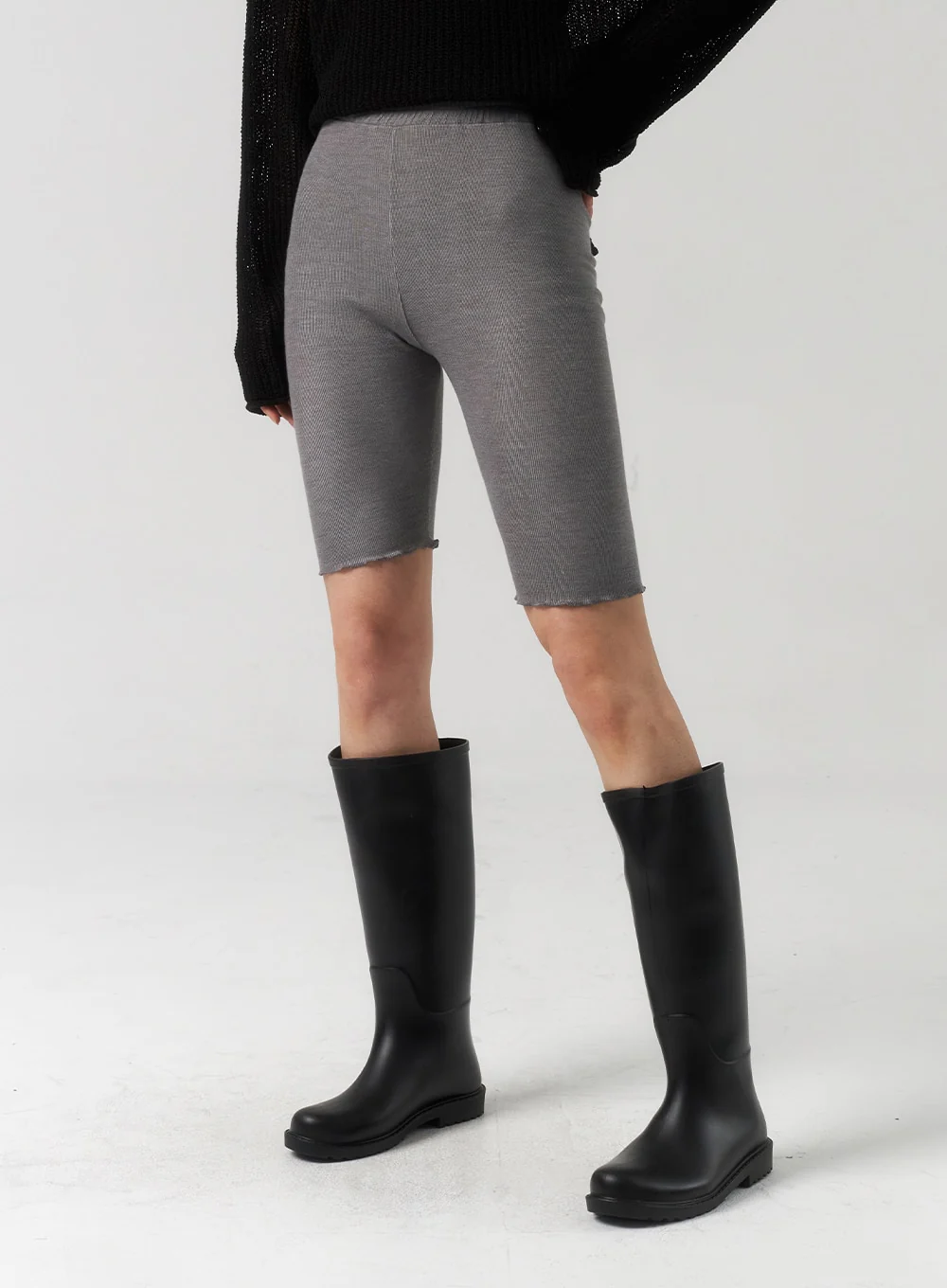 Wavy Hem Biker Shorts CU320 - Image 9