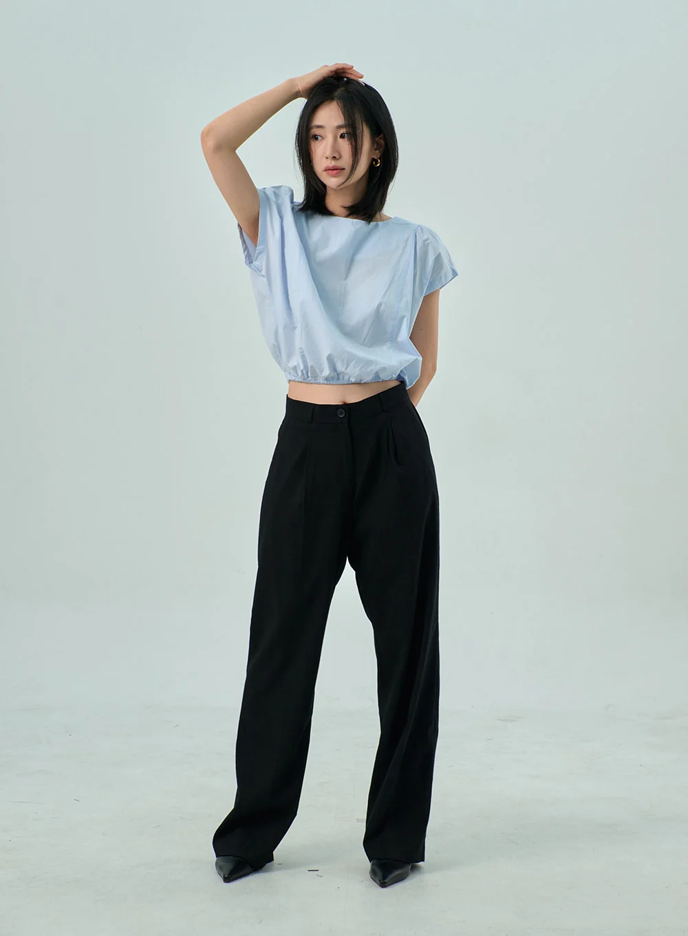 Wide Basic Tailored Pants OY310 - Image 10