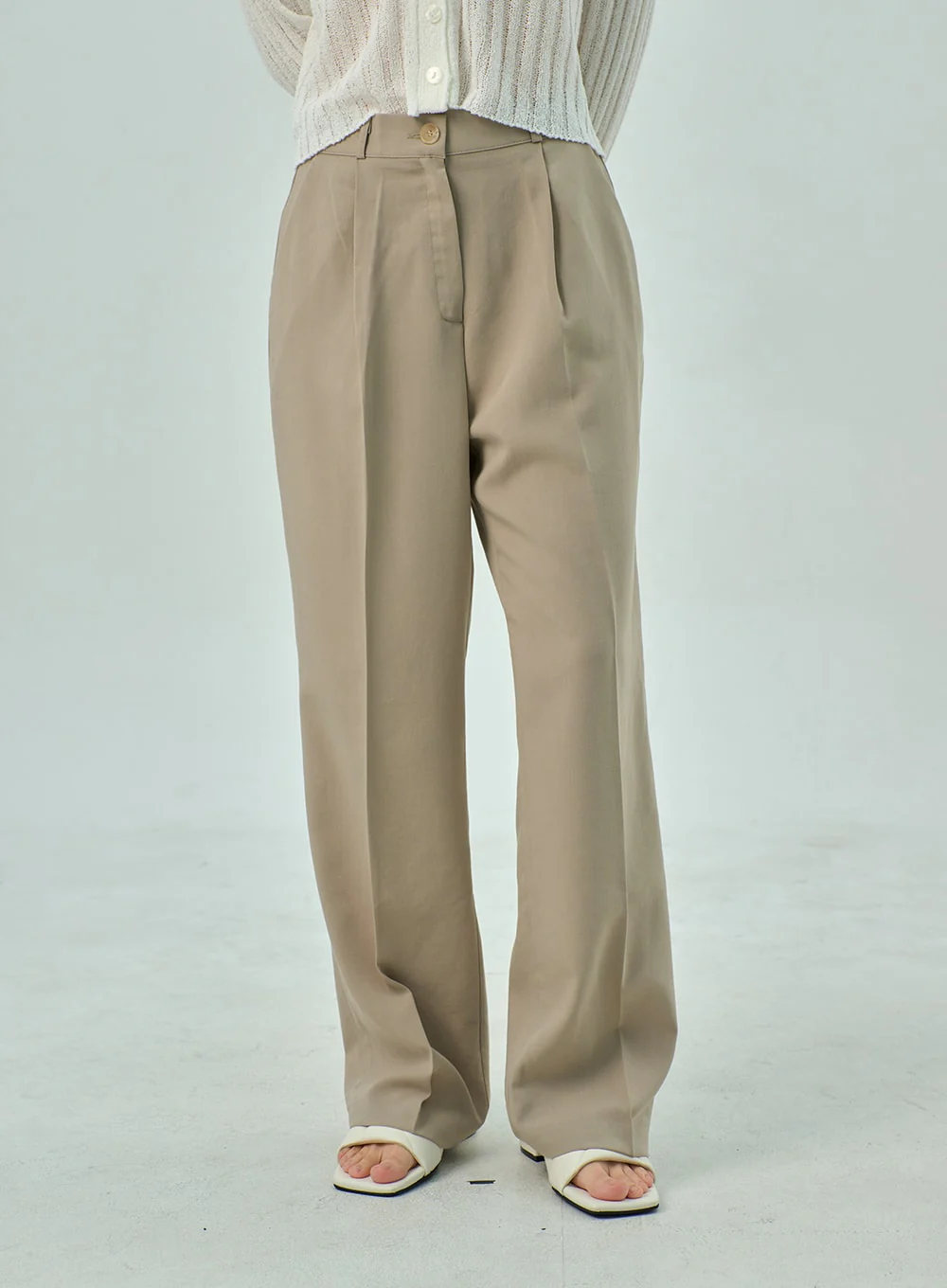 Wide Basic Tailored Pants OY310 - Image 3