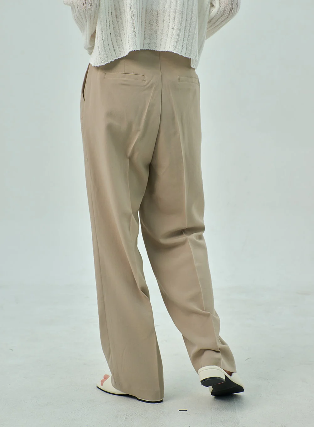 Wide Basic Tailored Pants OY310 - Image 4