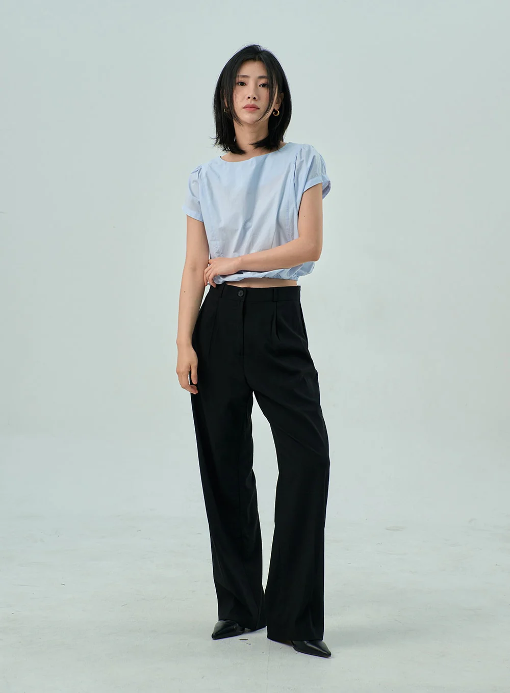 Wide Basic Tailored Pants OY310 - Image 8
