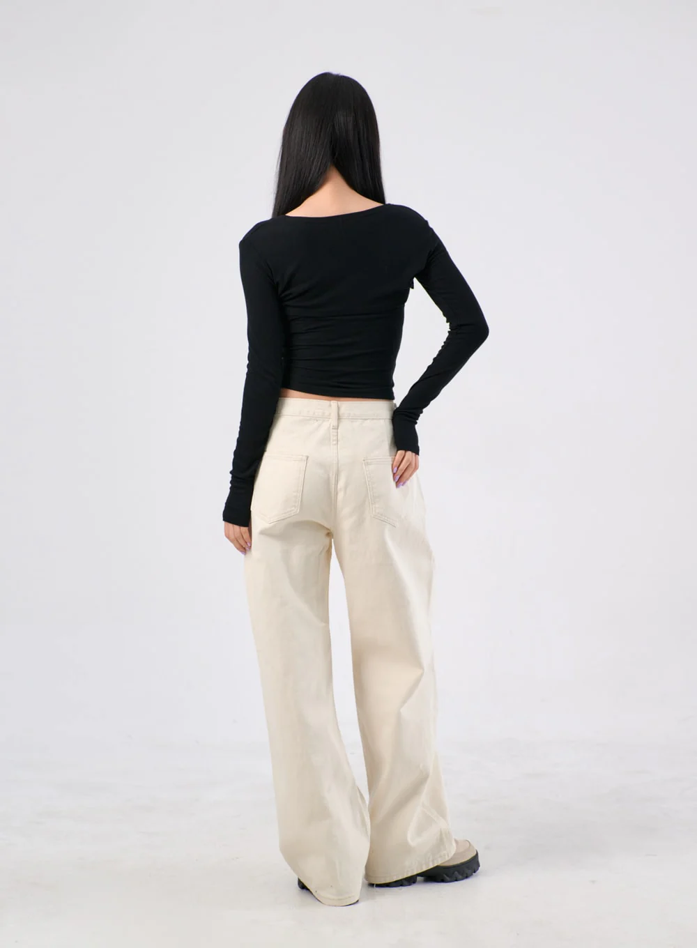 Wide Cotton Pants IA305 - Image 11