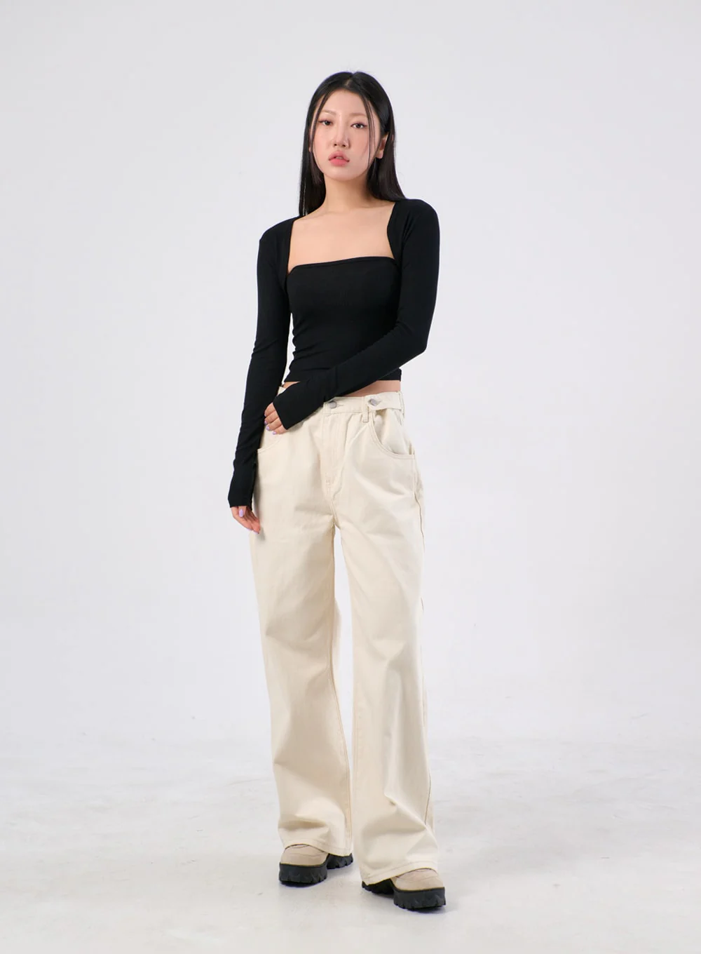 Wide Cotton Pants IA305 - Image 8
