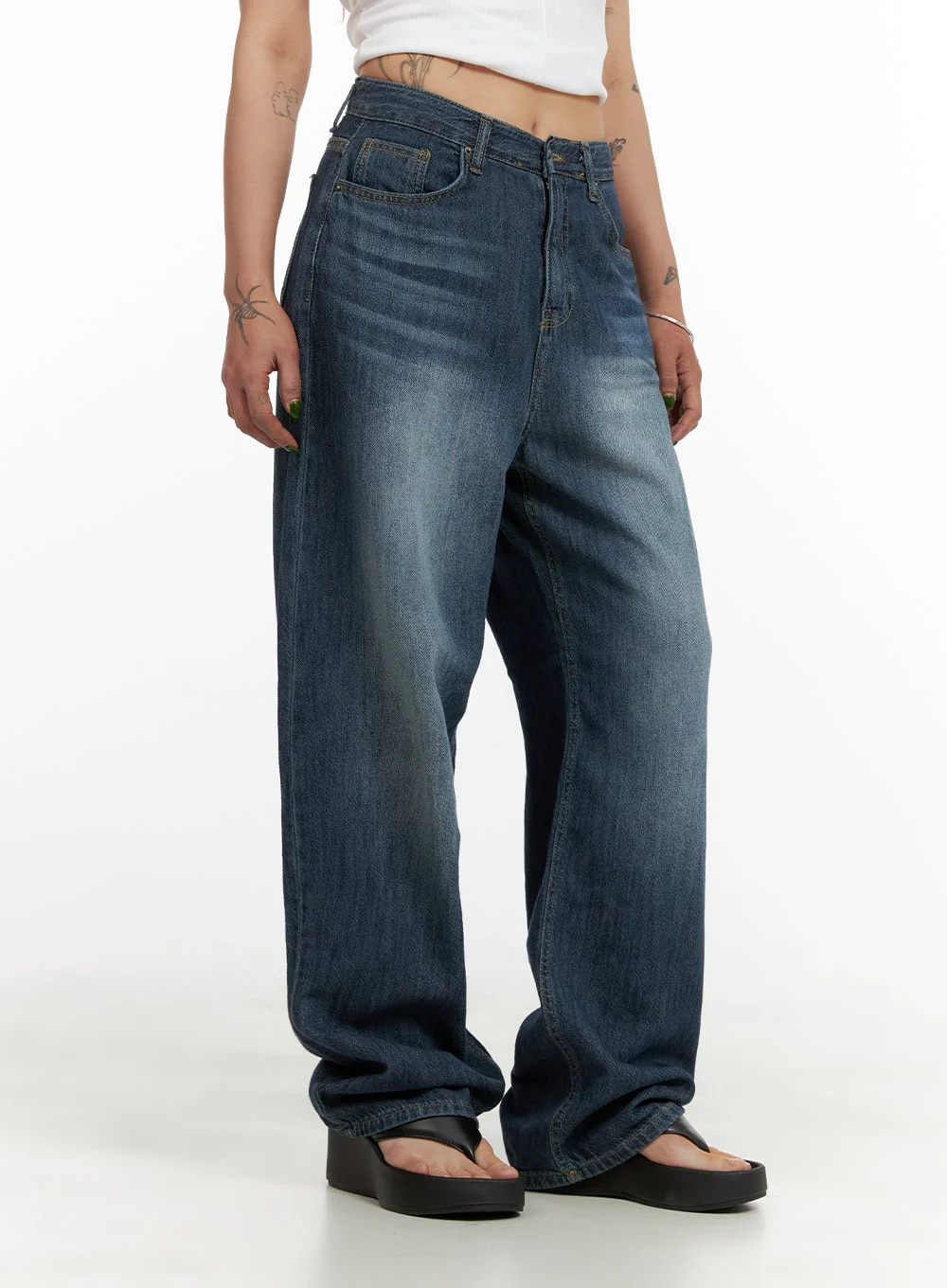 Wide Fit Baggy Jeans CY430 - Image 3
