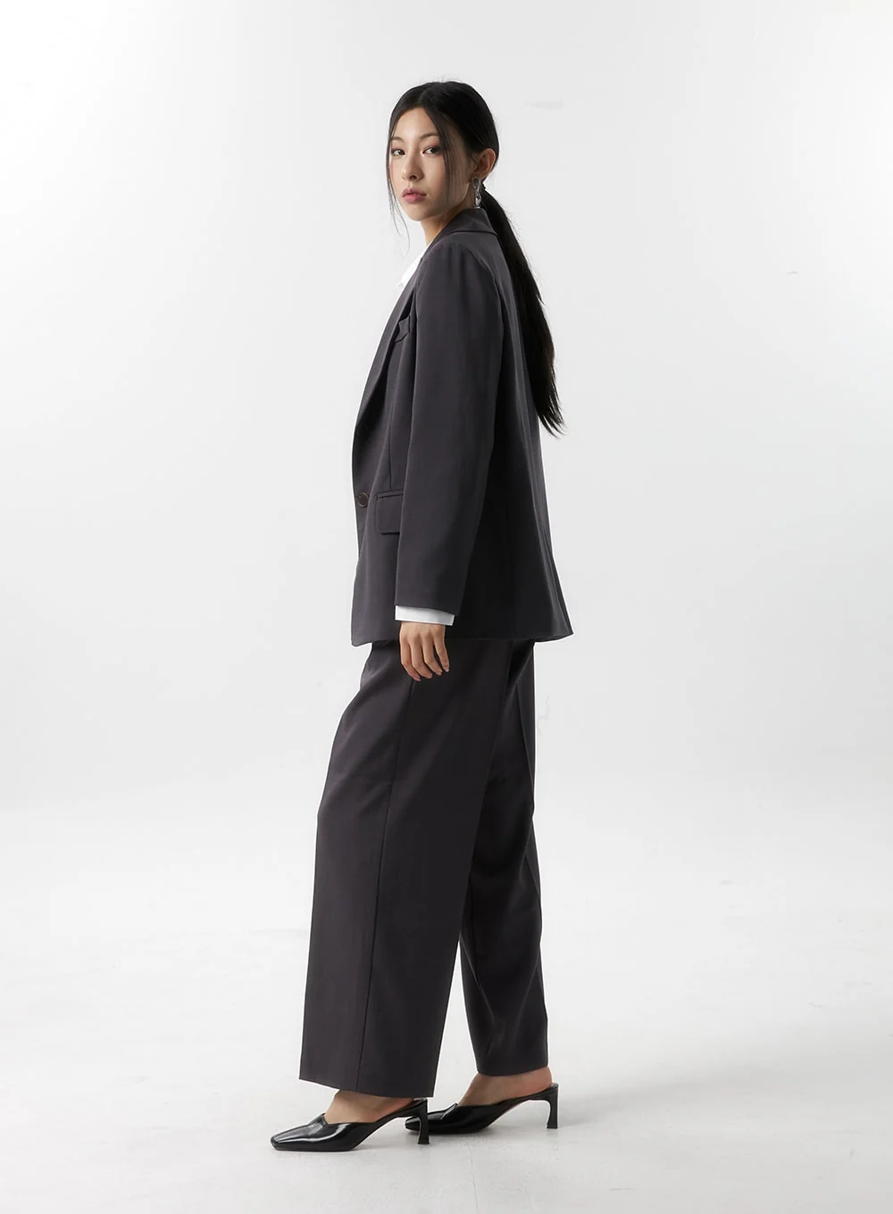 Wide Fit Tailored Pants IS315 - Image 12