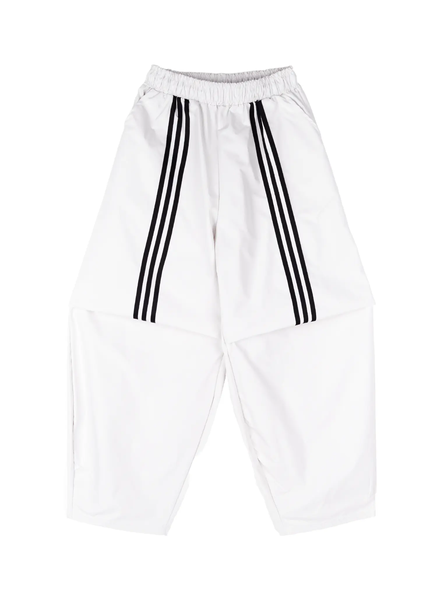 Wide Leg Athletic Pants with Stripe Detail CA516 - Image 12