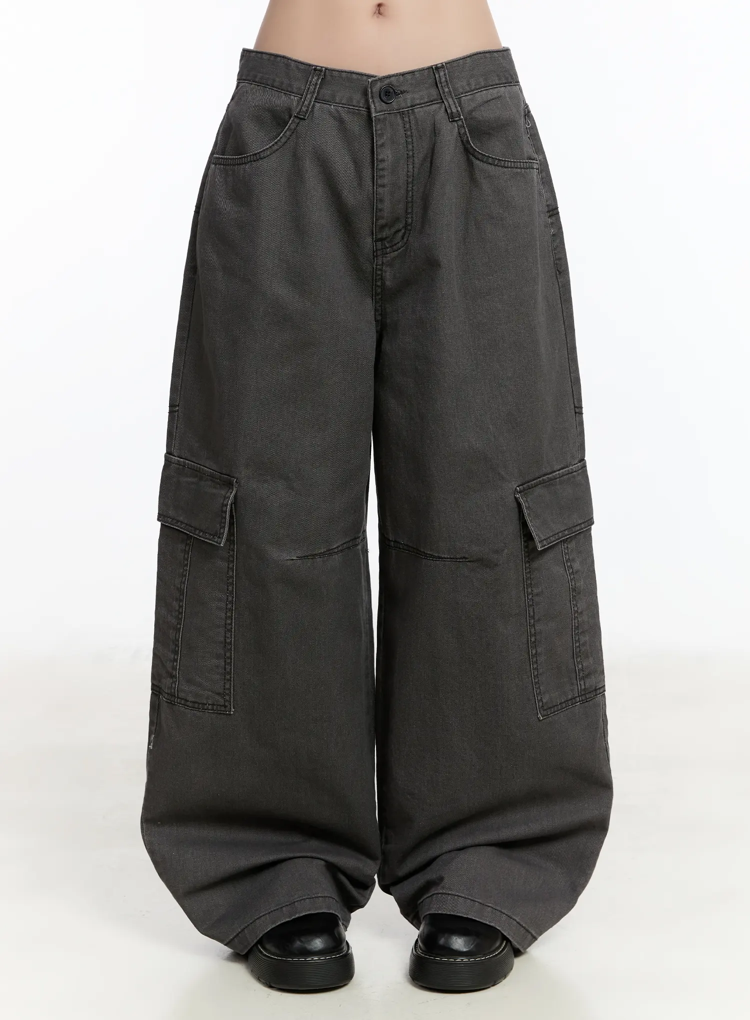 Wide Leg Cargo Pants CM511
