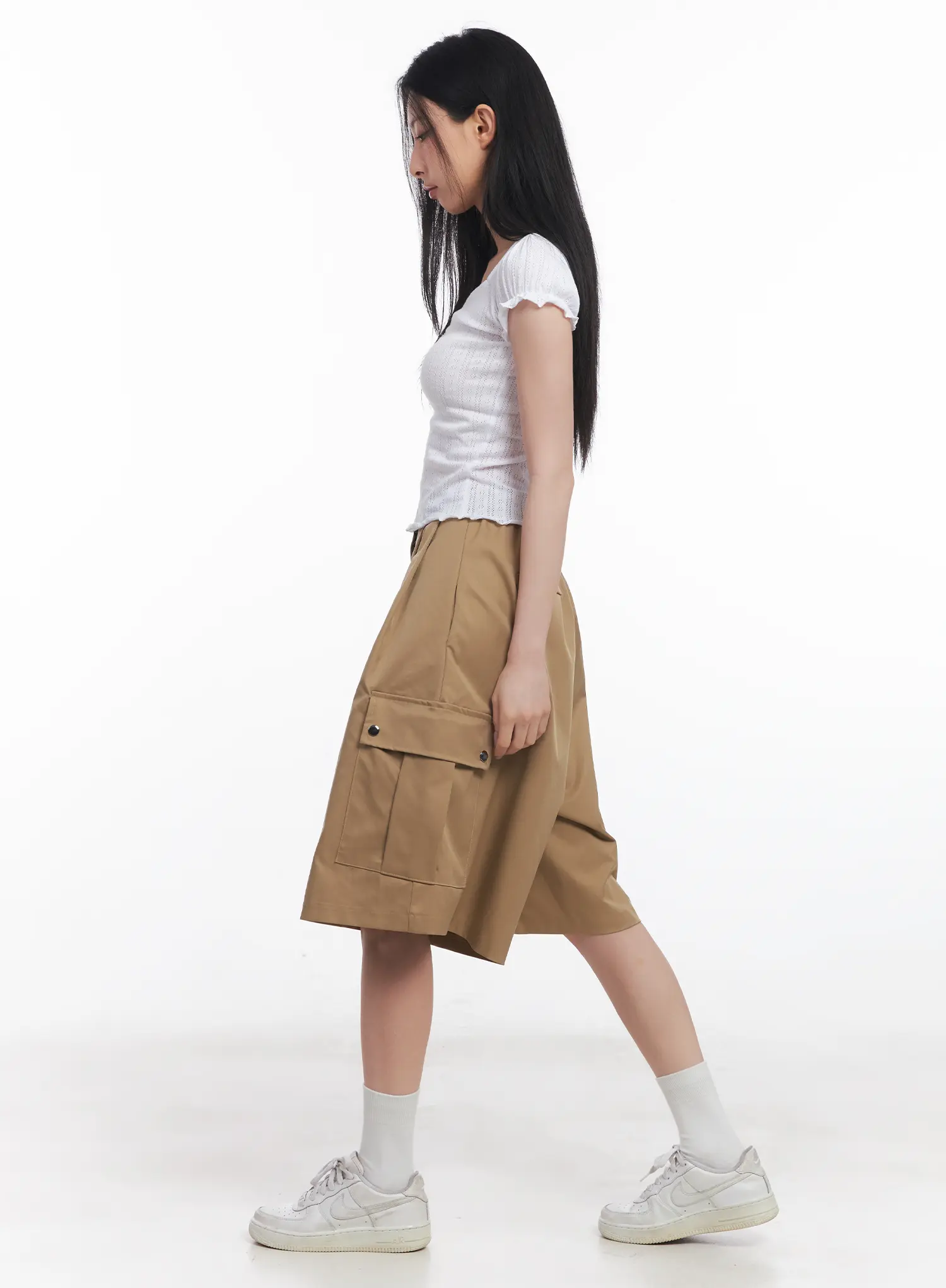Wide-Leg Cargo Shorts CU510 - Image 4