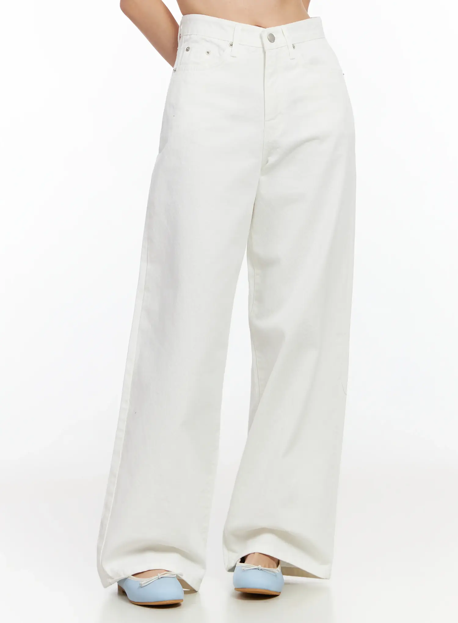 Wide Leg Cotton Pants IM524 - Image 4