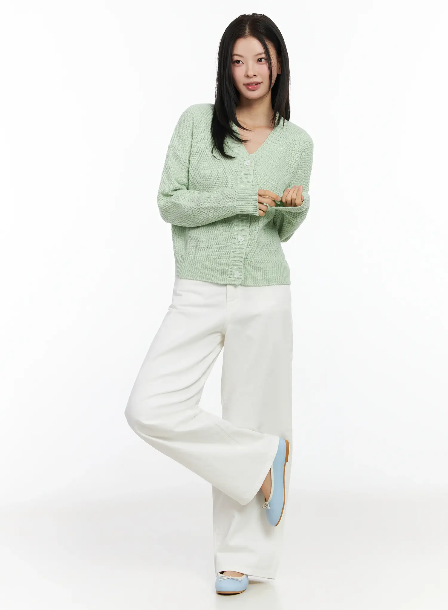 Wide Leg Cotton Pants IM524 - Image 8