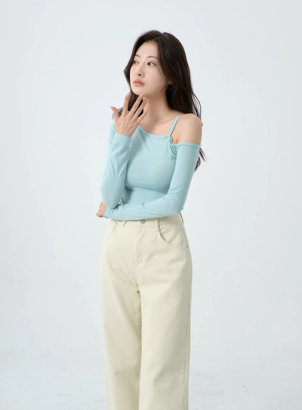 Wide Leg Cotton Pants IO24 - Image 14