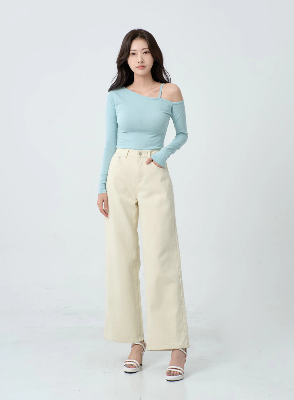Wide Leg Cotton Pants IO24 - Image 4